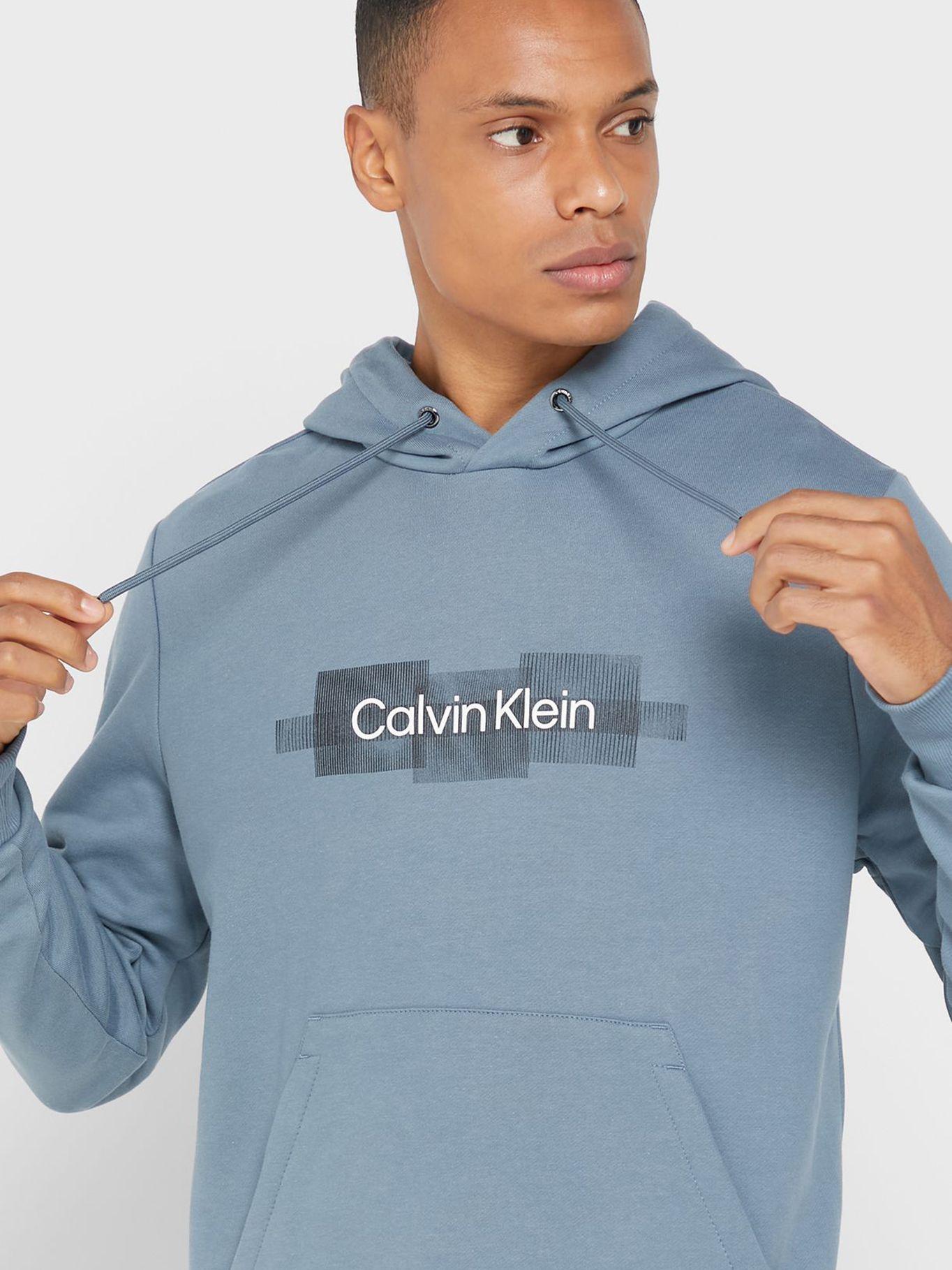Sudadera manga larga con capucha Gris Calvin Klein-3