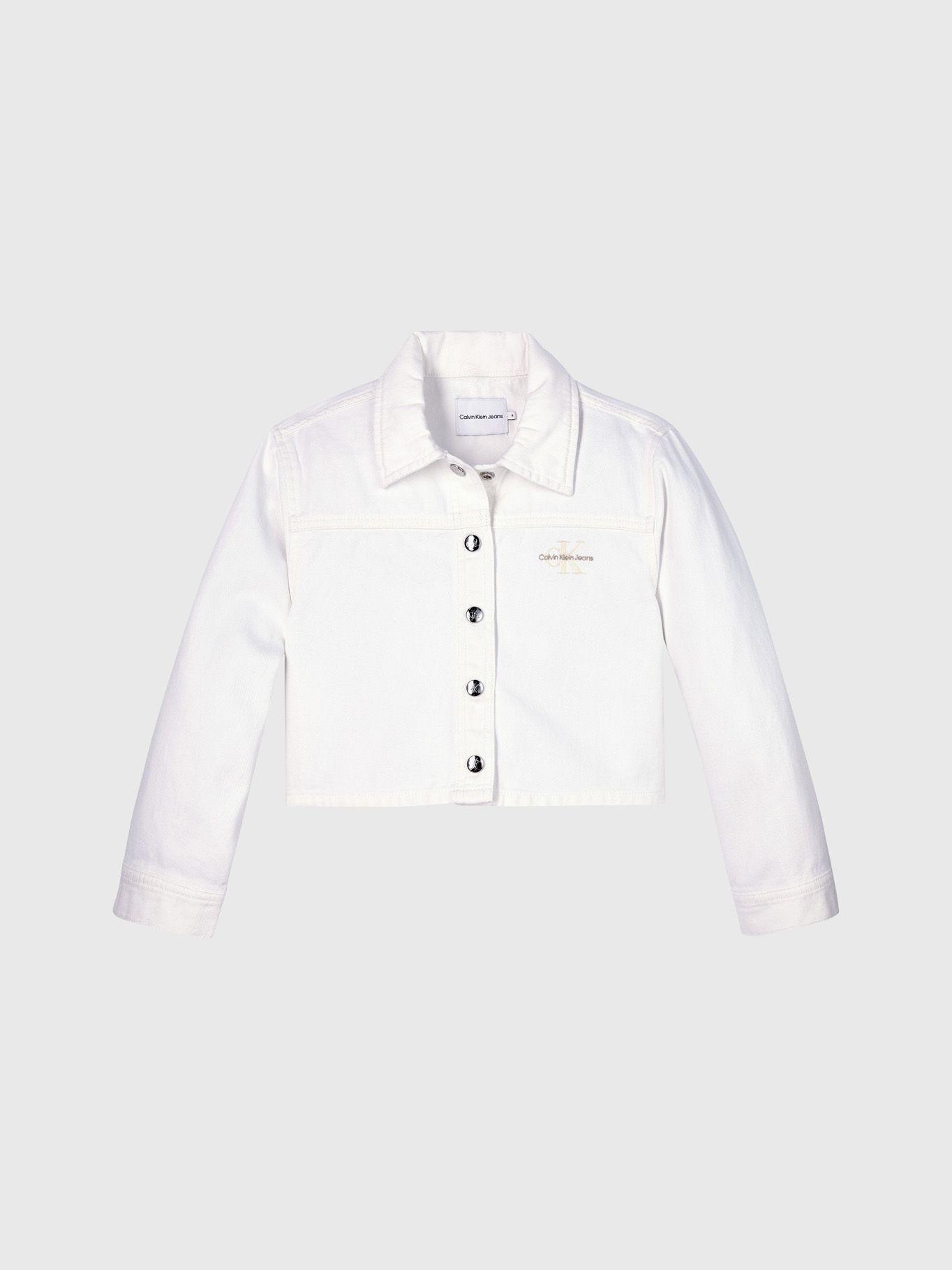 Chaqueta Niña White Button Blanco Calvin Klein-4