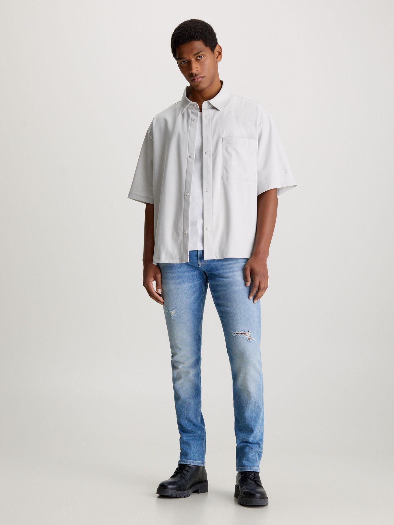 Jeans Slim Azul/ 1A-4 Calvin Klein-1