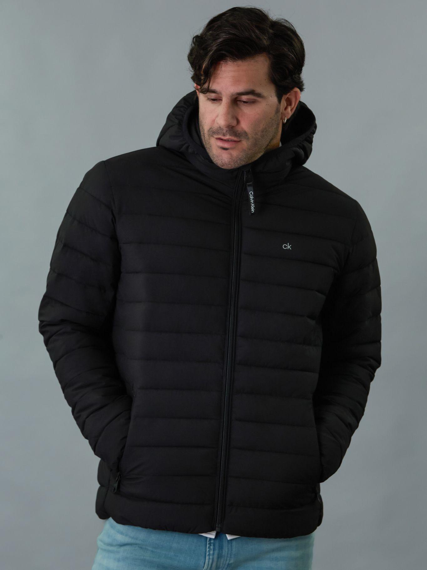 Parka con Gorro Packable Negro Calvin Klein-0