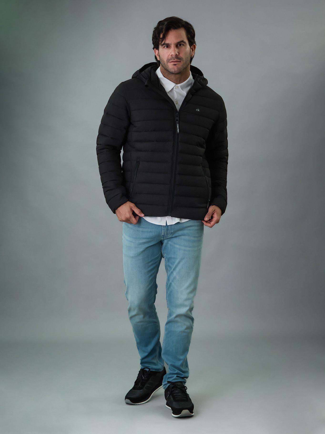 Parka con Gorro Packable Negro Calvin Klein-1