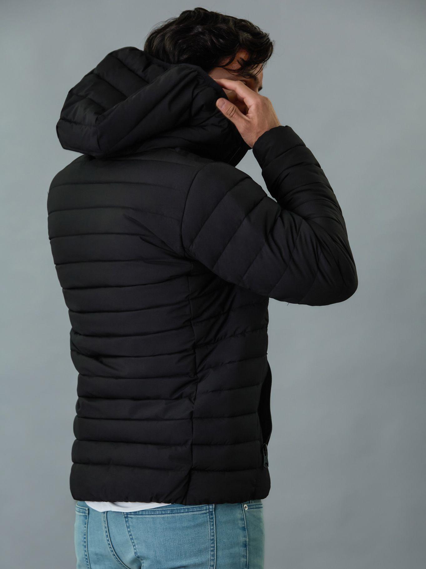 Parka con Gorro Packable Negro Calvin Klein-4