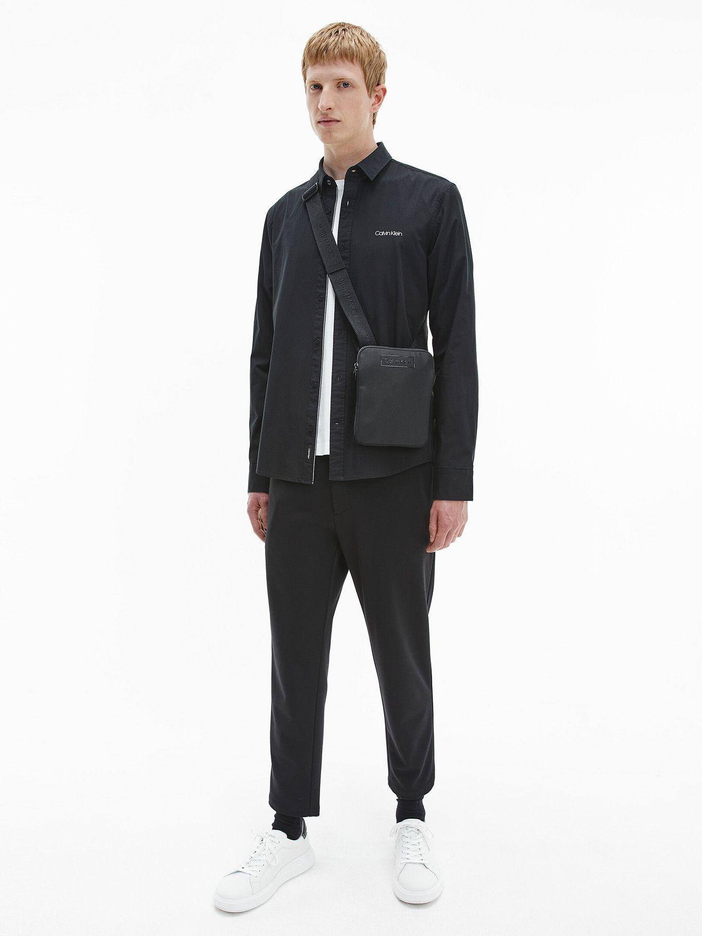 Messenger Ck Code Flatpack Negro Calvin Klein-4