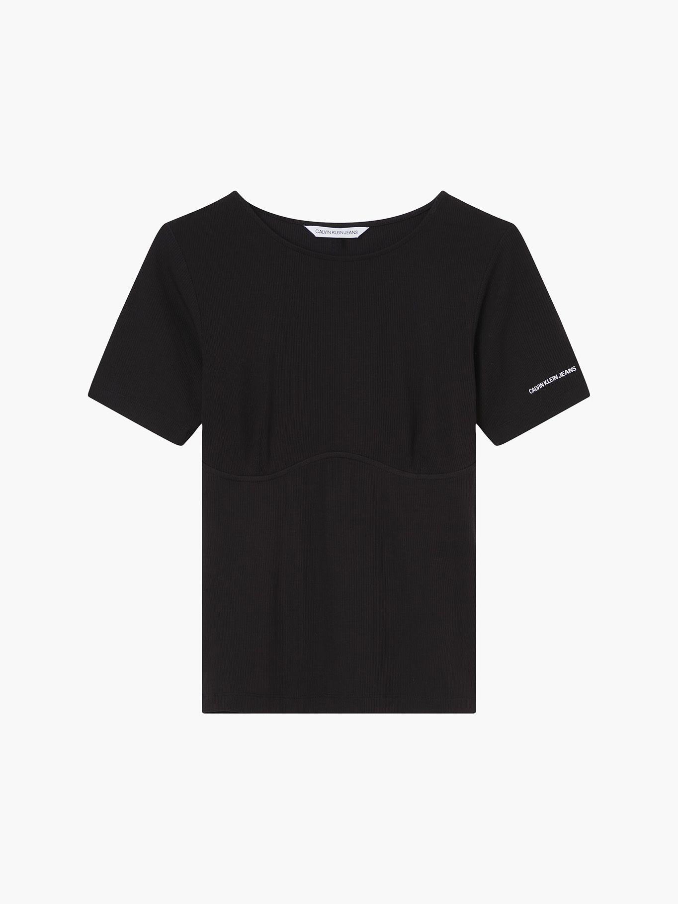Polera Corset Negro Calvin Klein-4