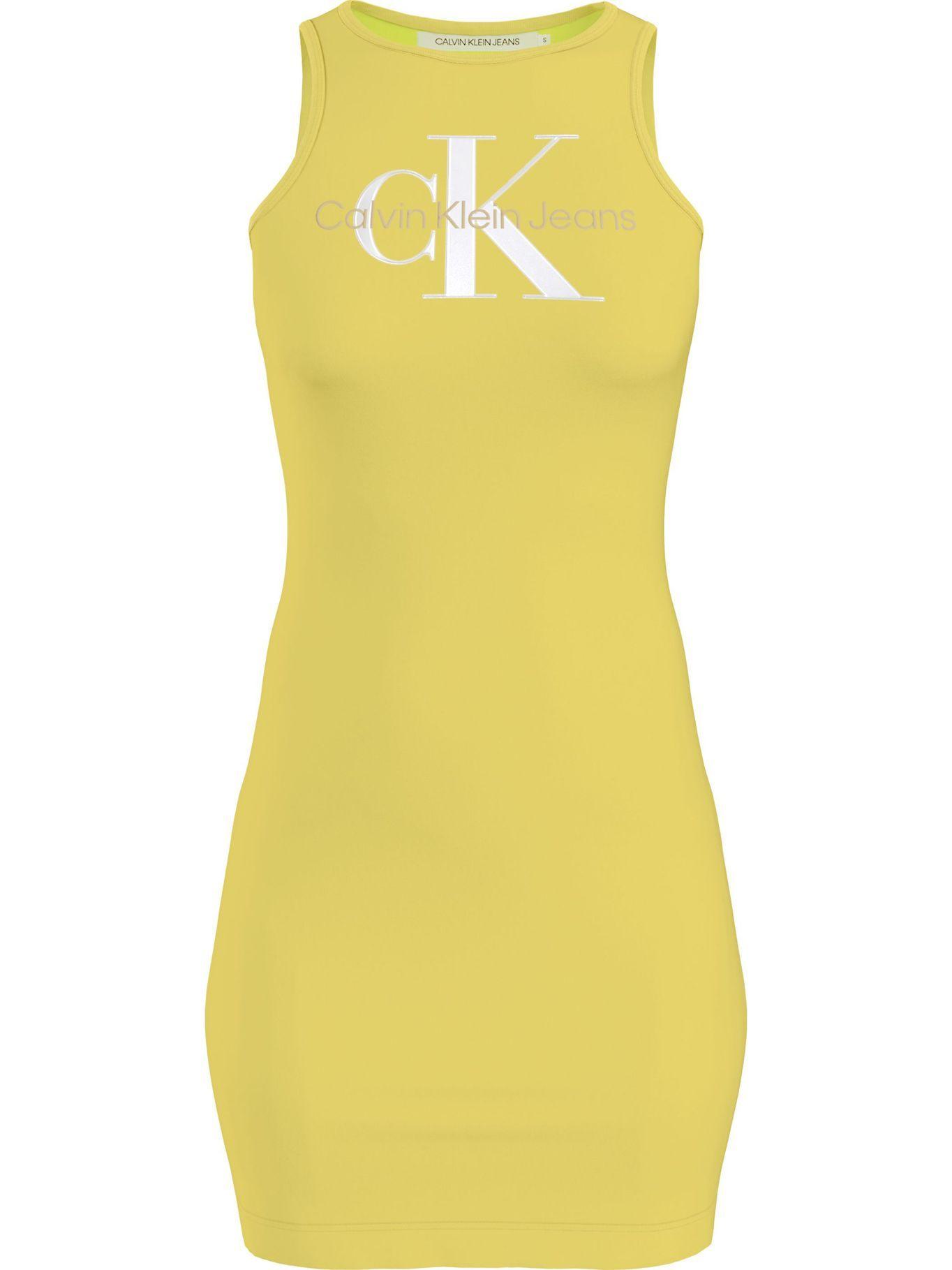 Vestido Seasonal Monogram Amarillo Calvin Klein-0