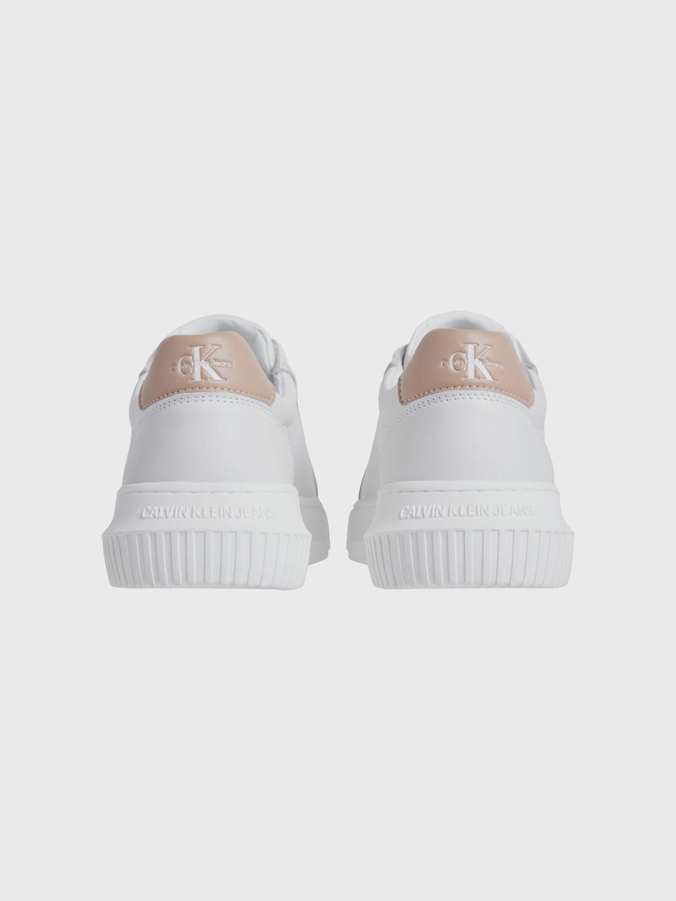 Zapatillas chunky cupsole de cuero Blanco Calvin Klein-1