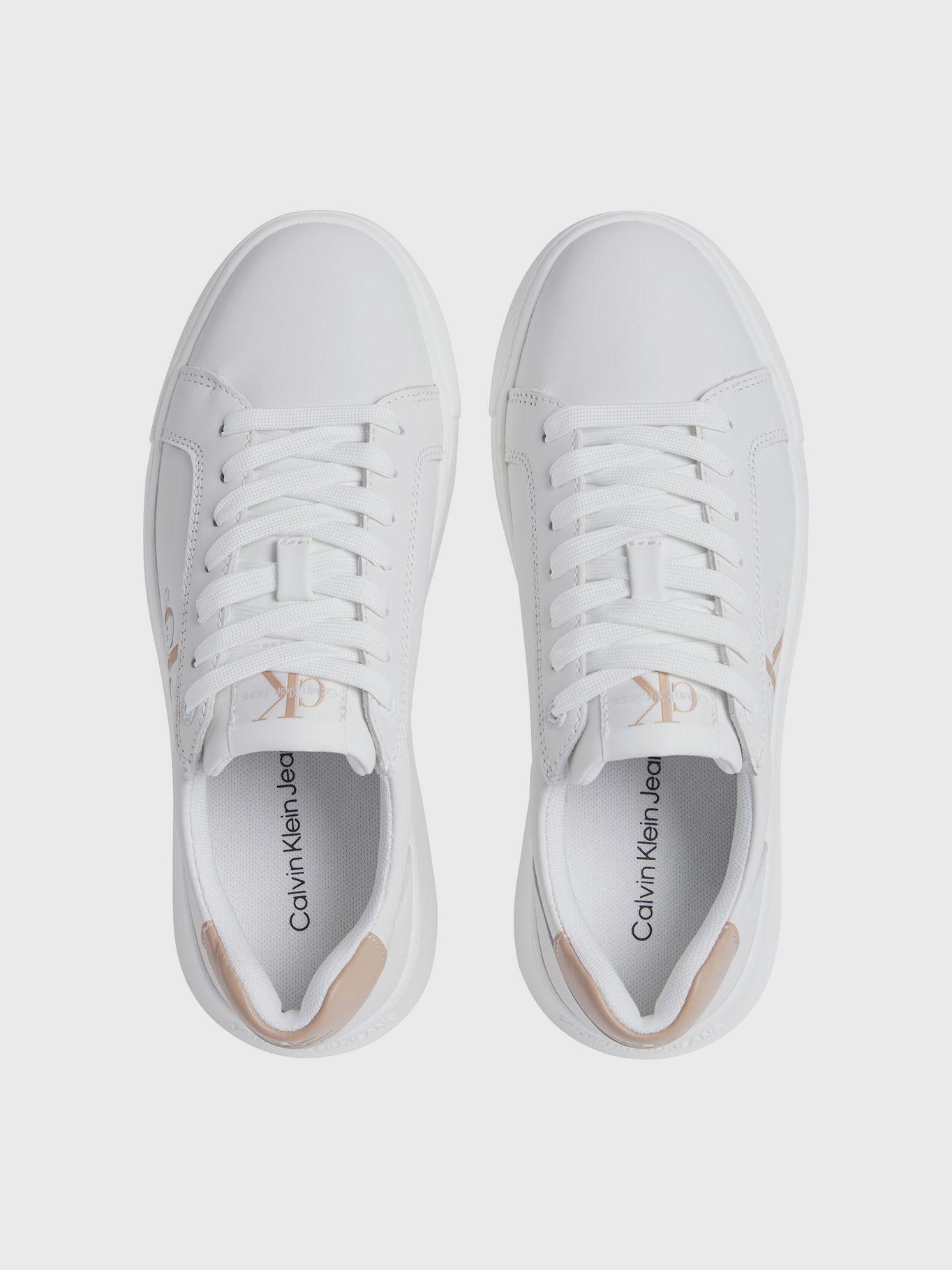 Zapatillas chunky cupsole de cuero Blanco Calvin Klein-2