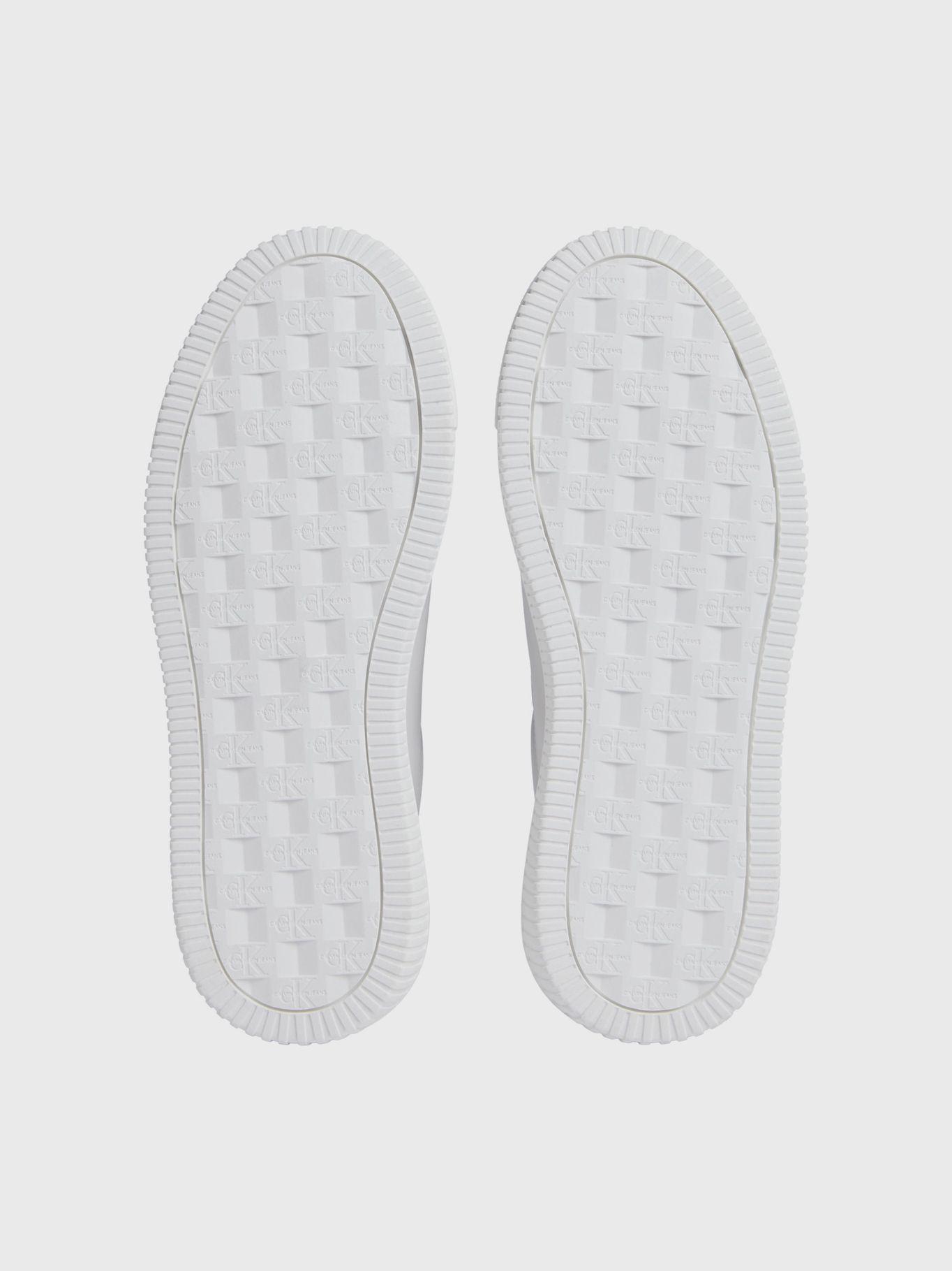 Zapatillas chunky cupsole de cuero Blanco Calvin Klein-3
