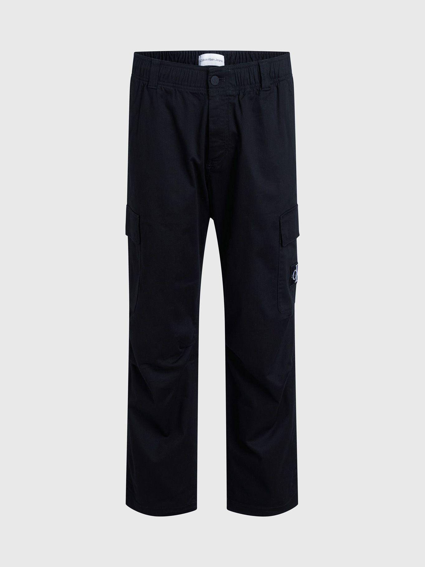 Pantalón Cargo Essential Regular Negro Calvin Klein-4