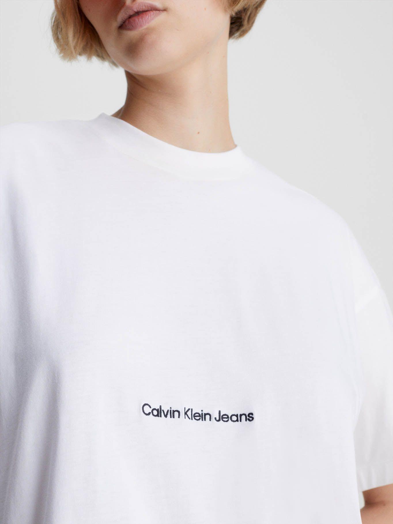 Vestido camisero largo holgado Blanco Calvin Klein-2