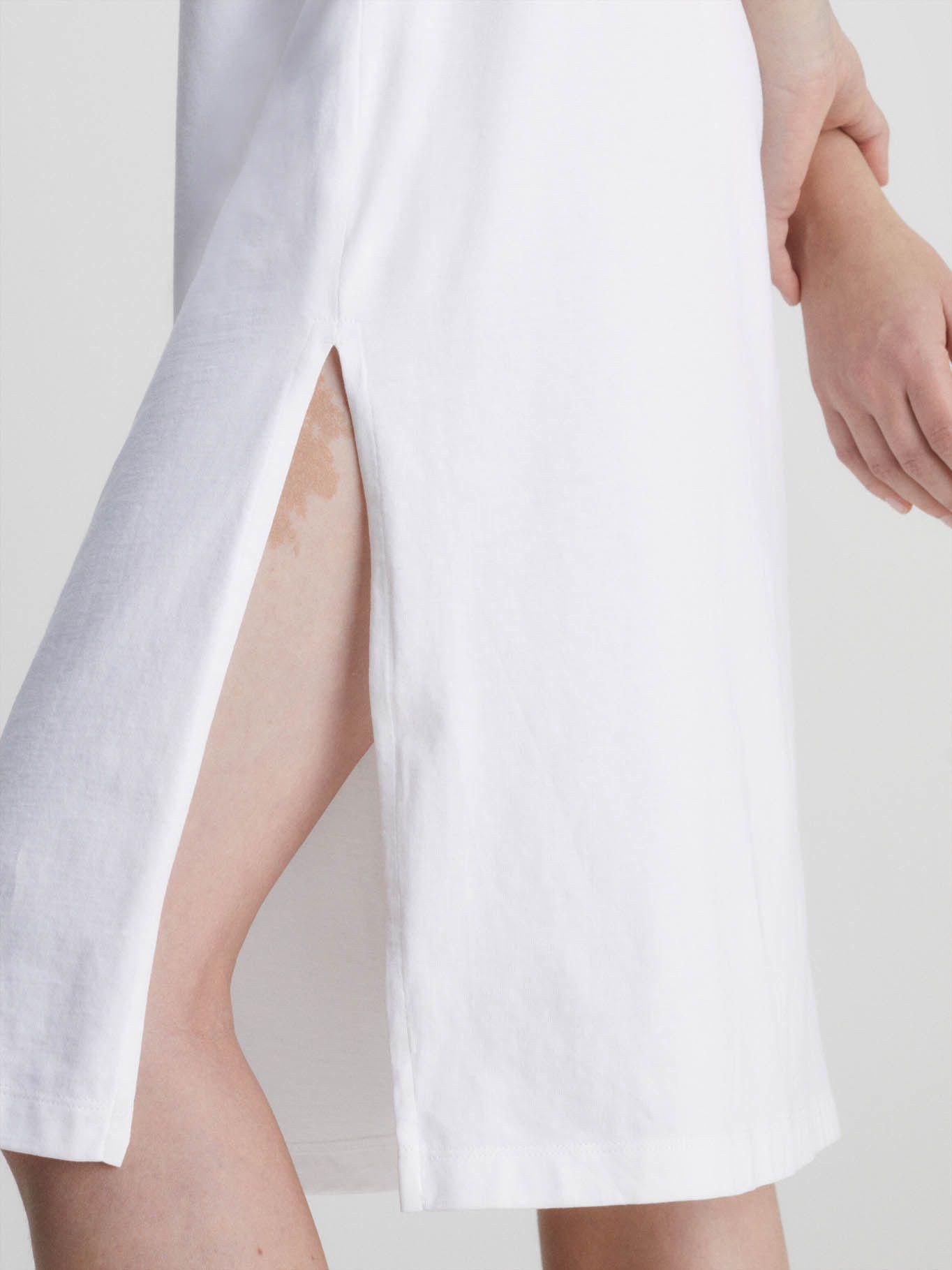 Vestido camisero largo holgado Blanco Calvin Klein-3
