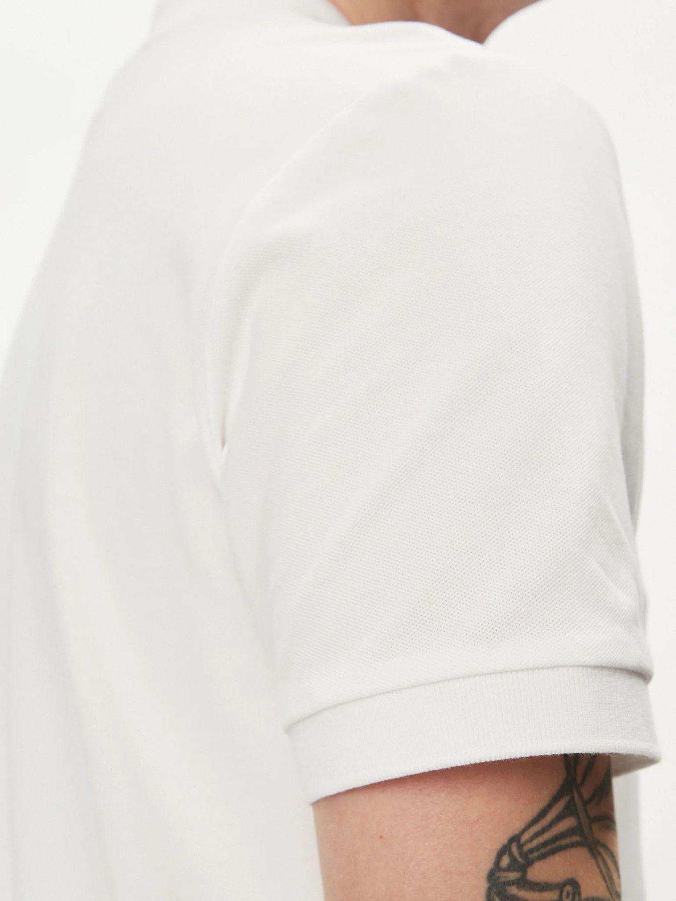 Polo Ck Embro Badge Slim Blanco Calvin Klein-4