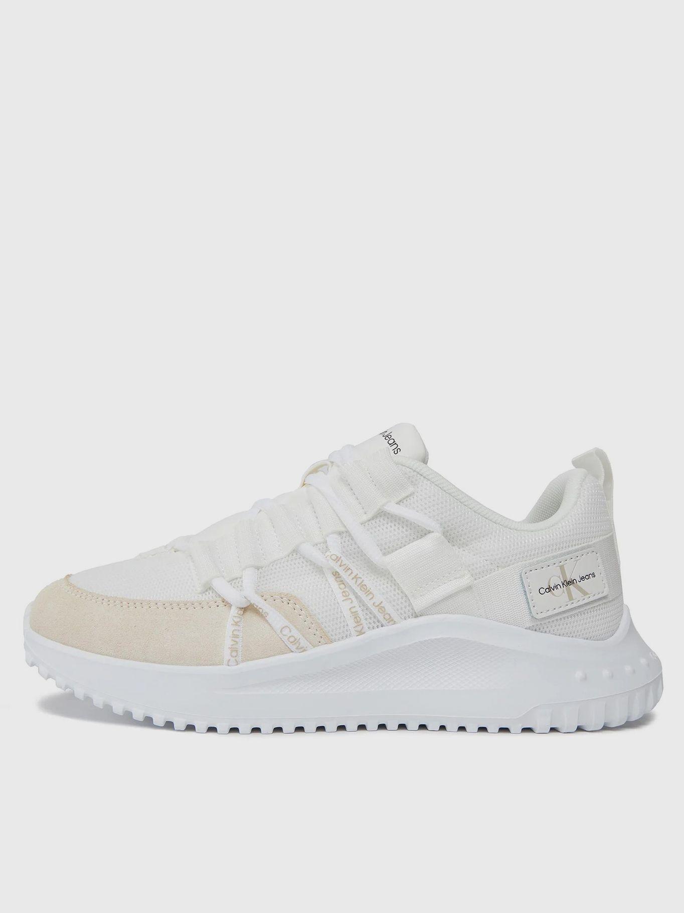 Zapatilla Eva Runner Low Lace Mix Blanco Calvin Klein-4