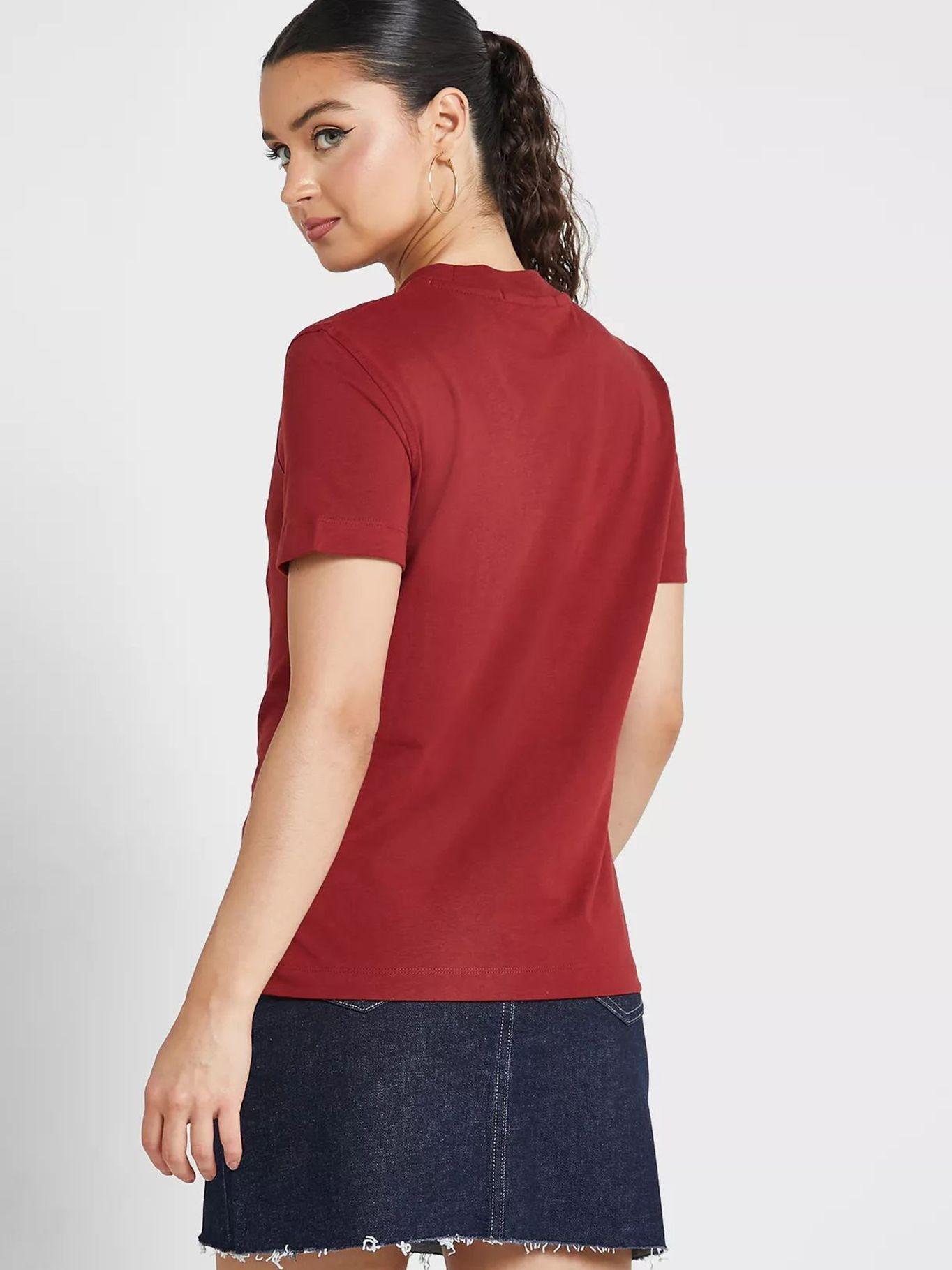 Camiseta con logo Rojo Calvin Klein-2