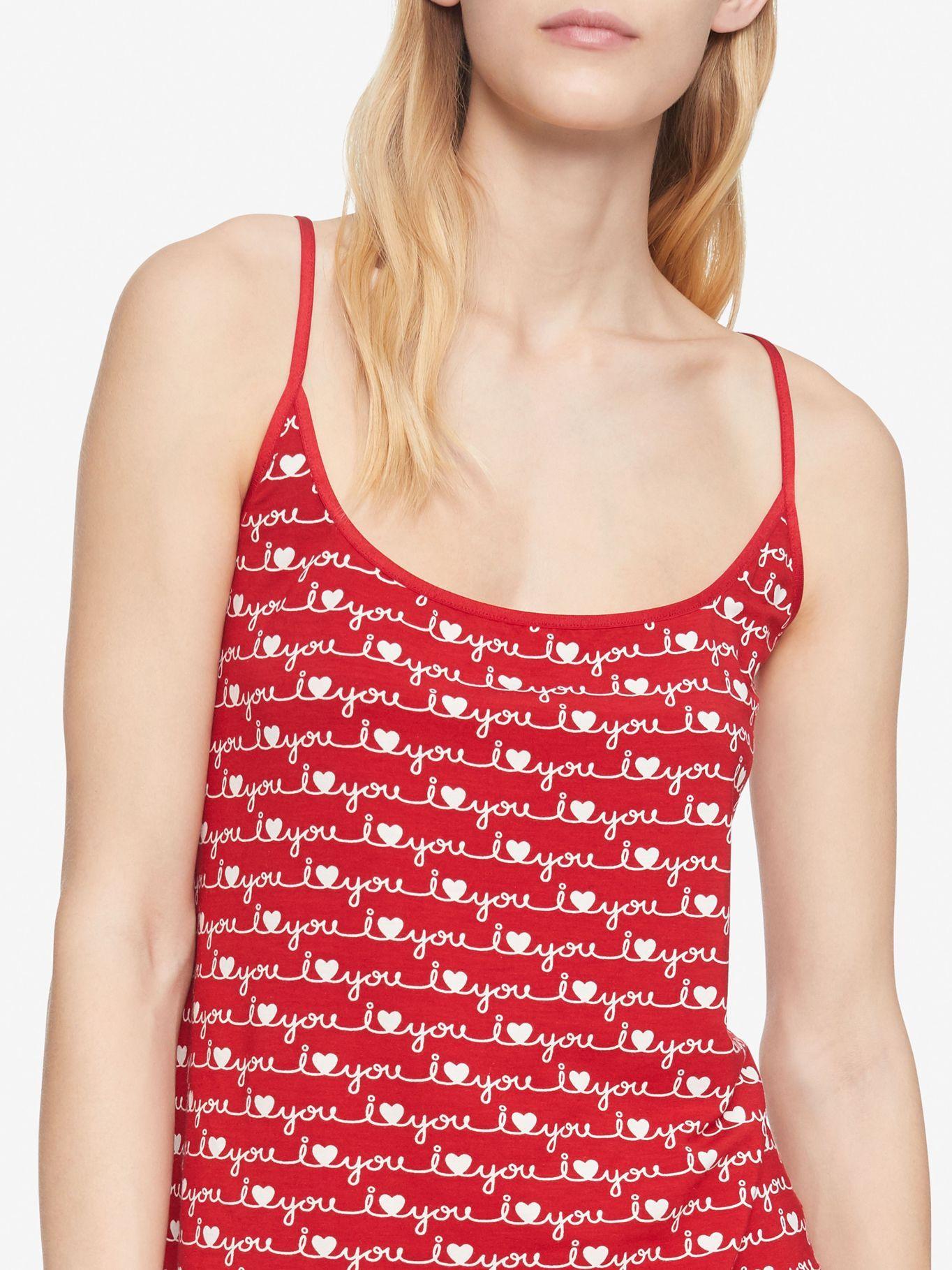 Pijama I Heart You Rojo Calvin Klein-2