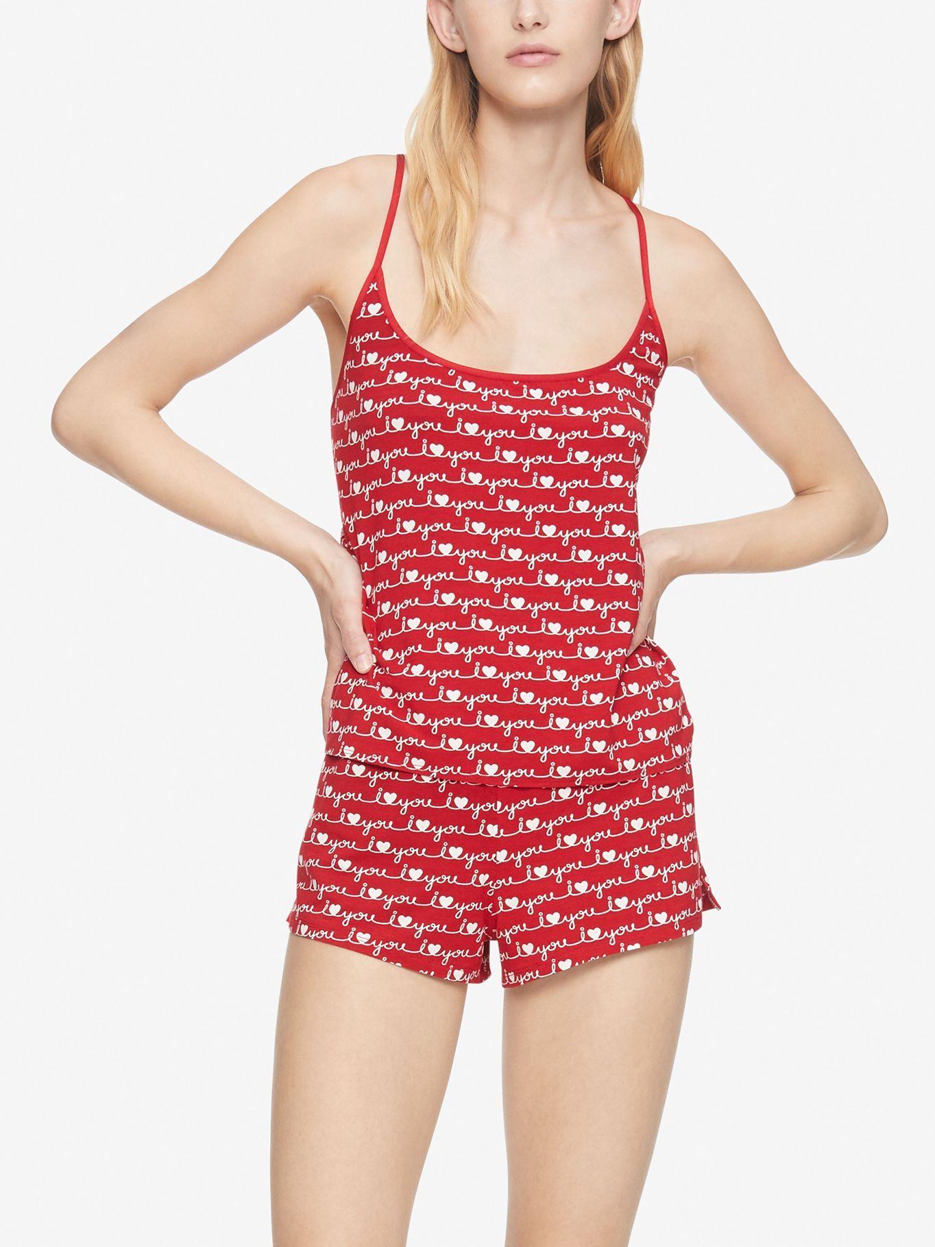 Pijama I Heart You Rojo Calvin Klein-0