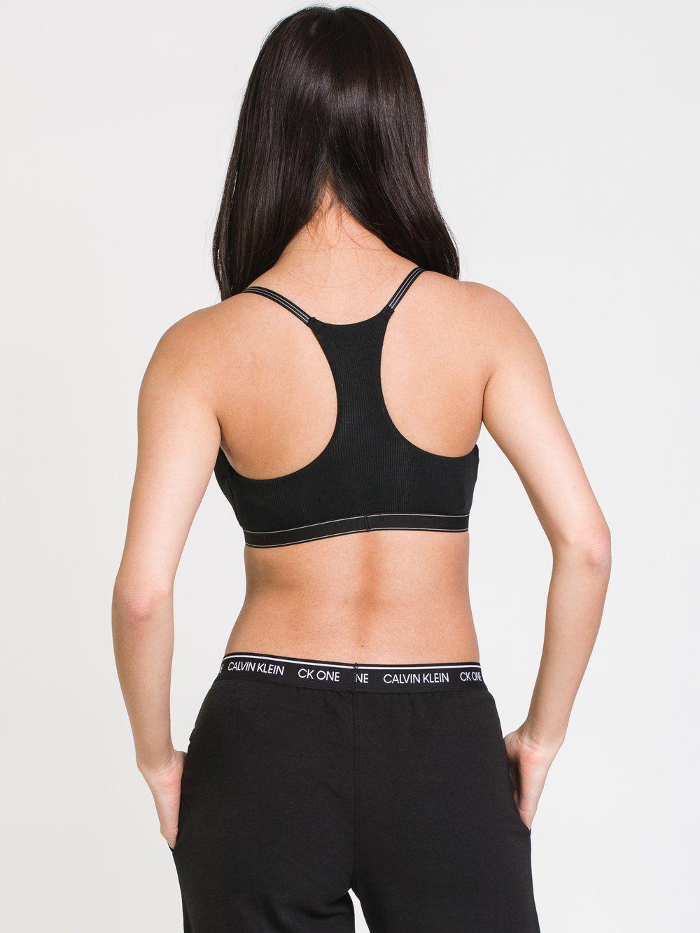 Bralette Unlined Negro Calvin Klein-1