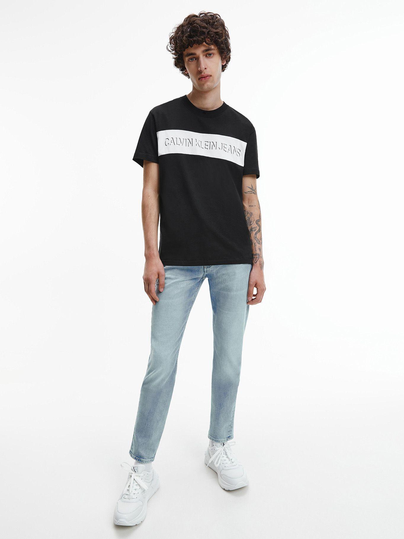 Polera Colorblock Shadow Negro Calvin Klein-1