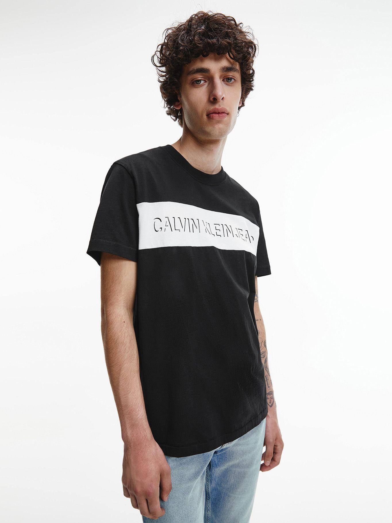 Polera Colorblock Shadow Negro Calvin Klein-0