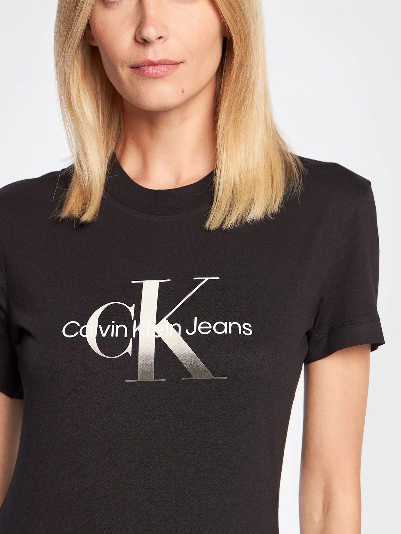 Polera Gradient Monologo Negro Calvin Klein-3