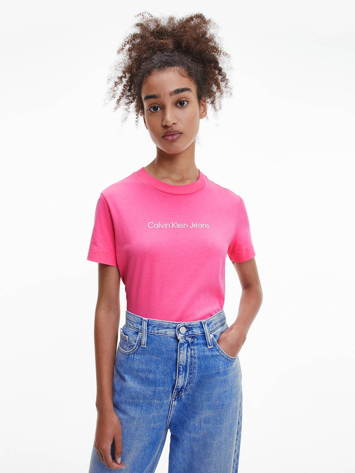 Polera Shrunken Rosa Calvin Klein-0