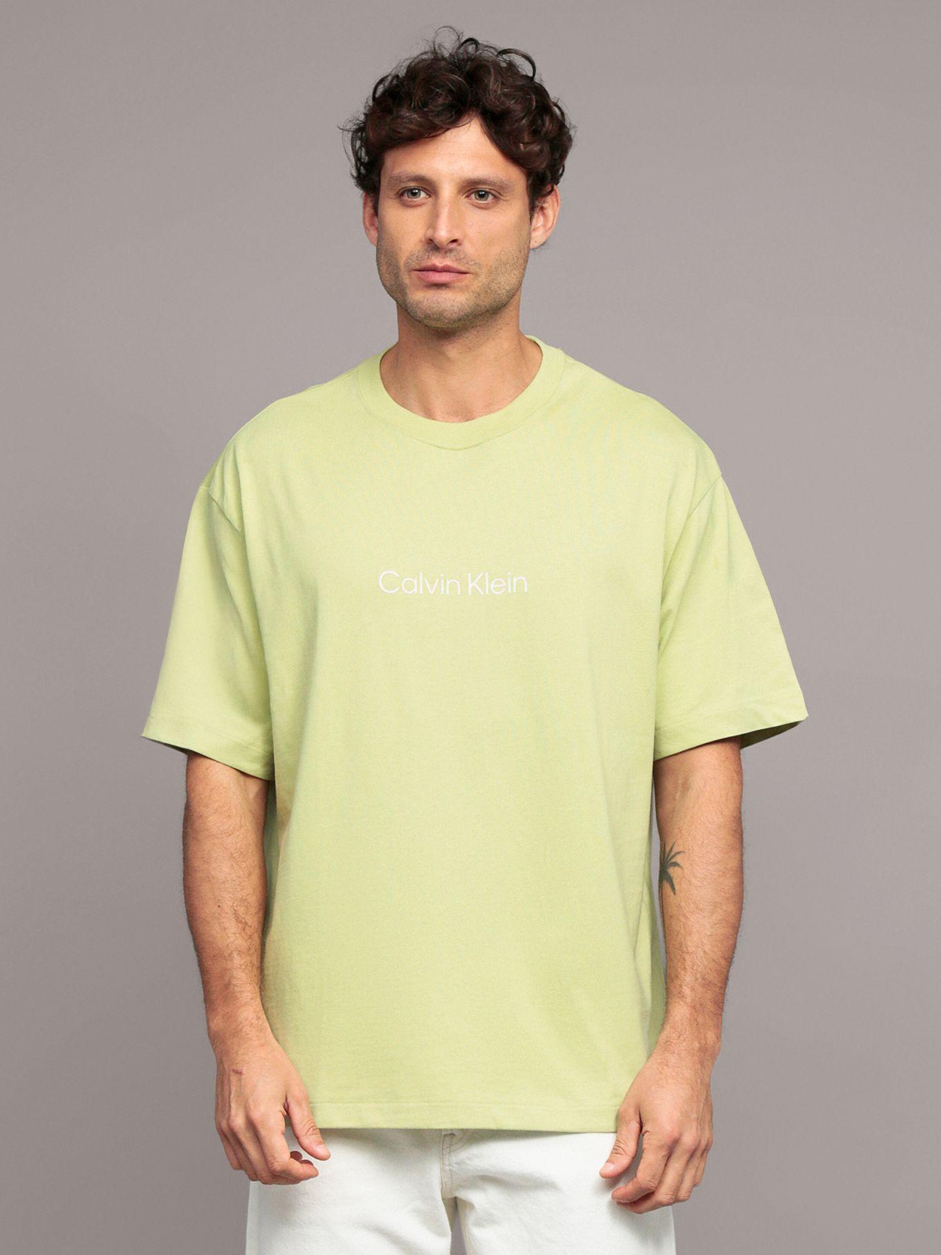 Polera Relaxed con Logo Verde Calvin Klein-0