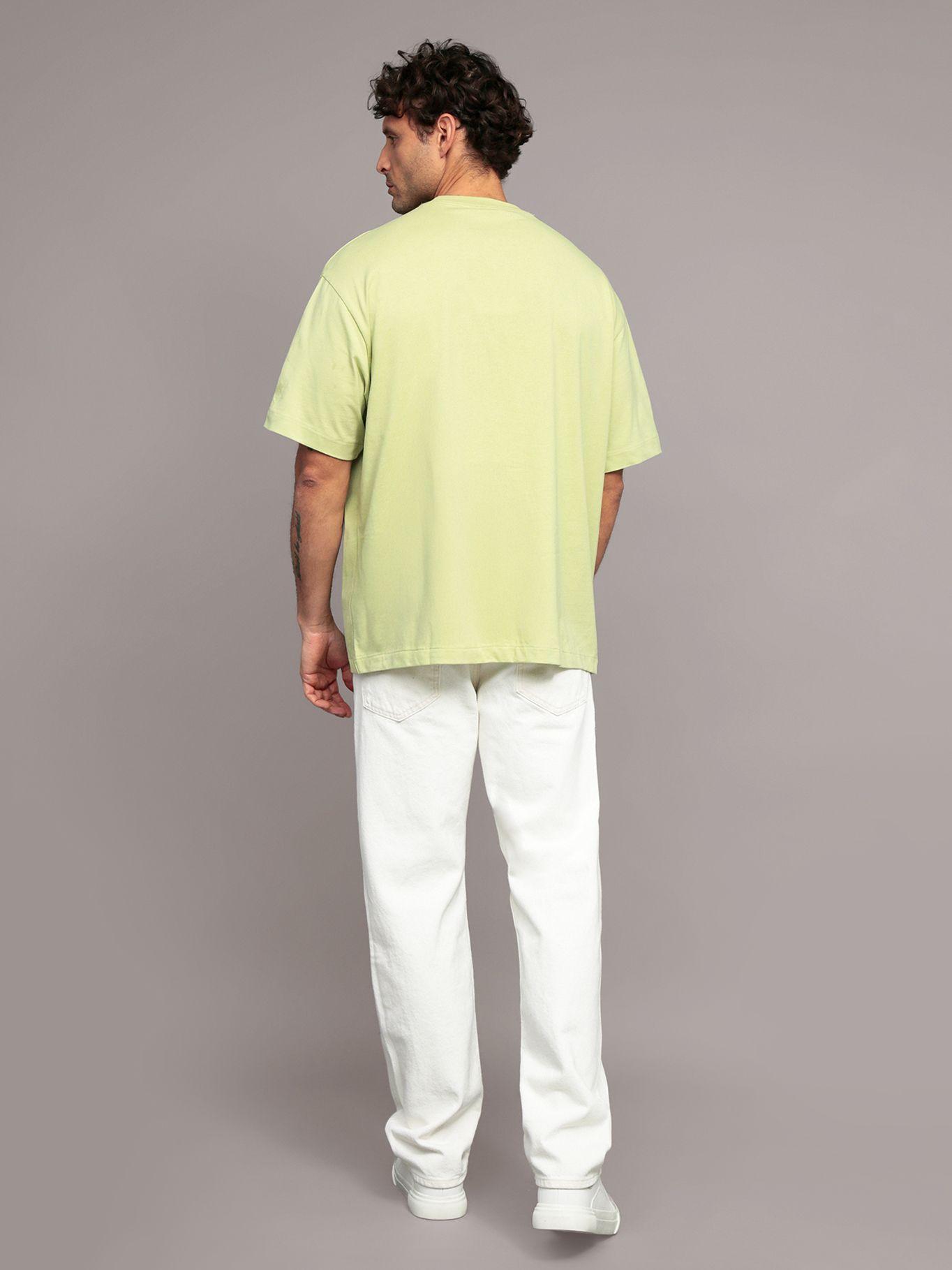 Polera Relaxed con Logo Verde Calvin Klein-2