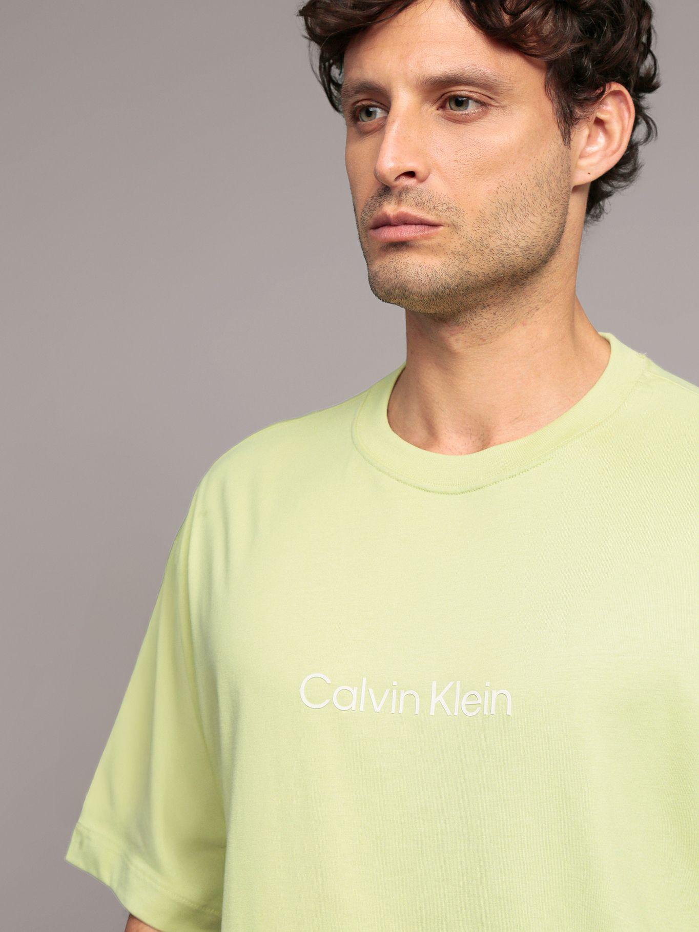 Polera Relaxed con Logo Verde Calvin Klein-4