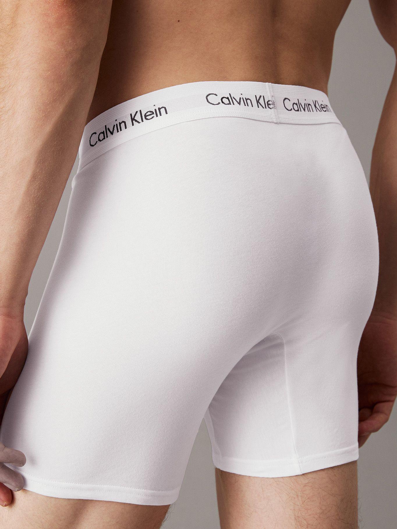 Pack 3 Bóxers Brief Cotton Stretch Blanco Calvin Klein-4