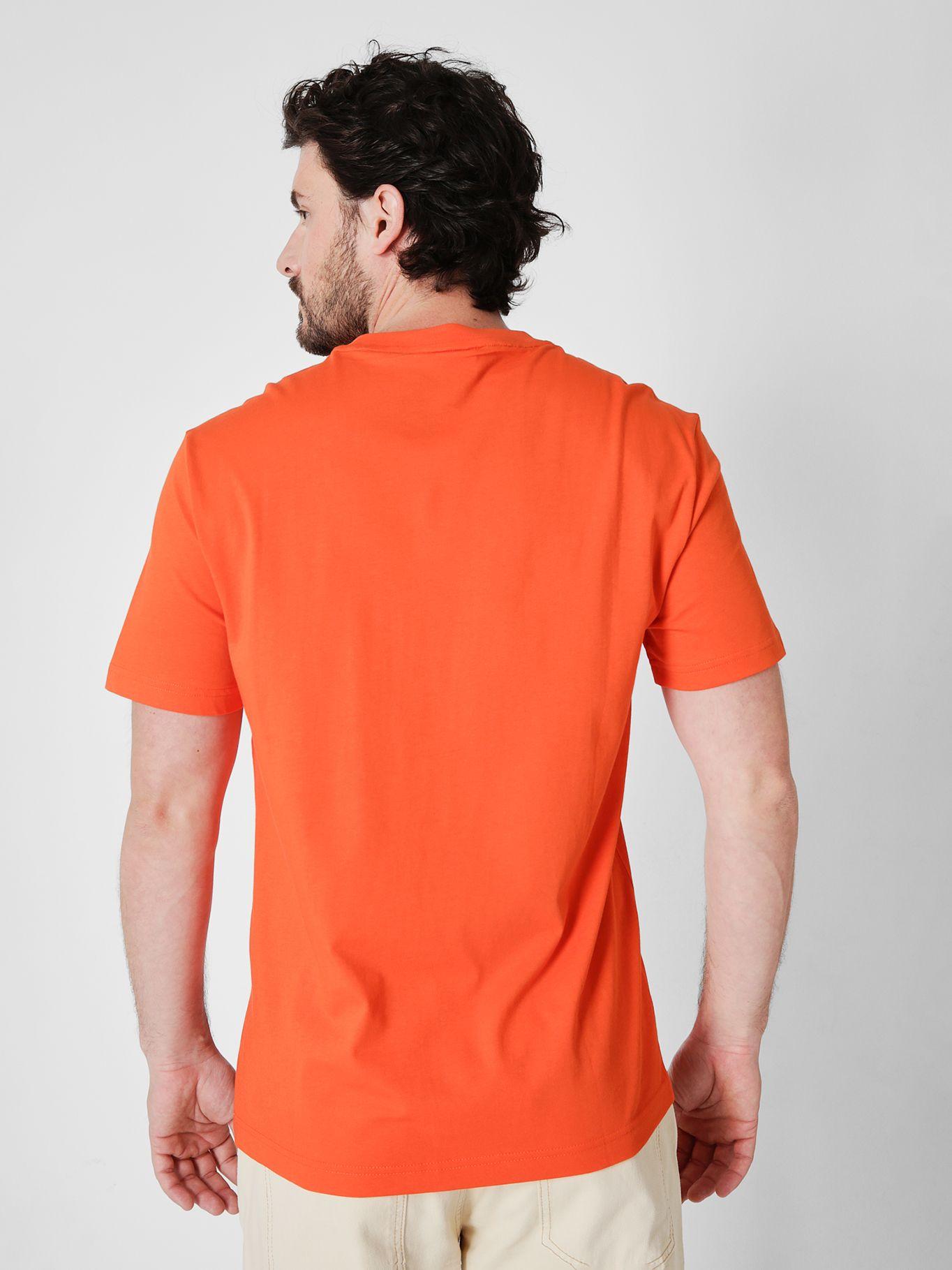 Polera Gloss Stencil Logo  Naranja Calvin Klein-2