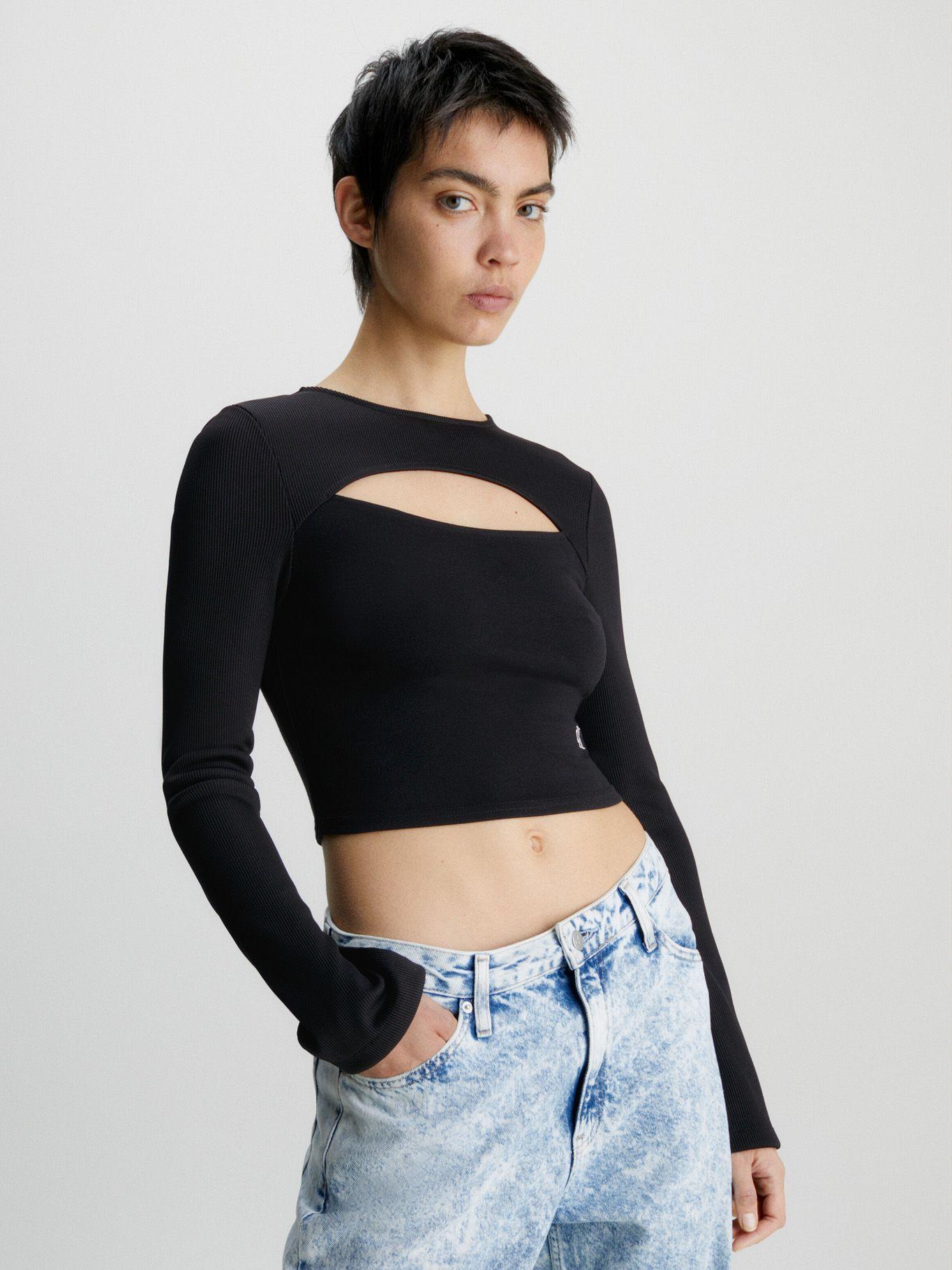 Blusa Ls Milano Cut Out Negro-0