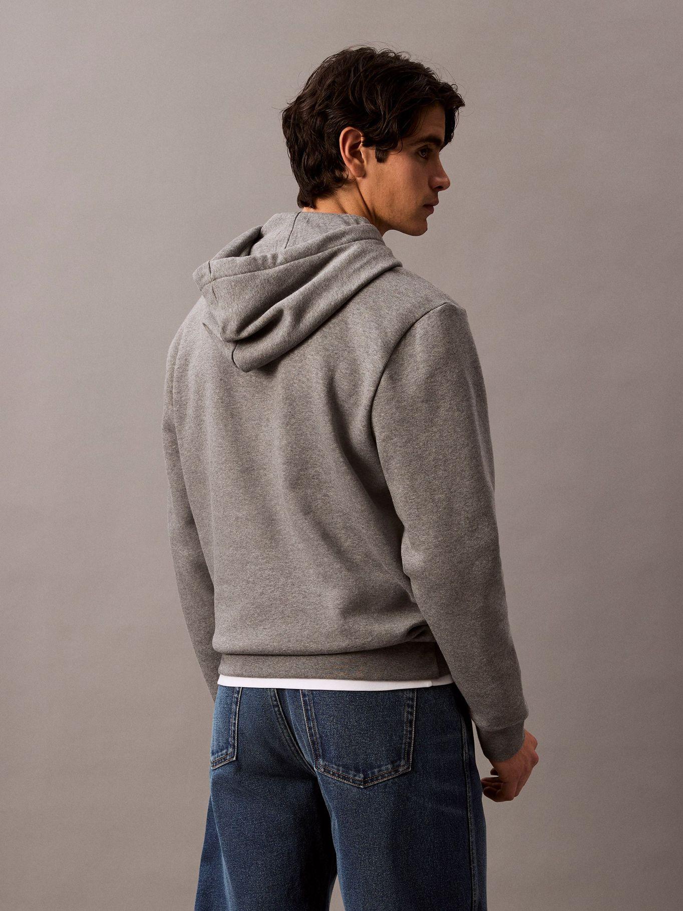 Polerón con Gorro Monograma Gris Calvin Klein-2