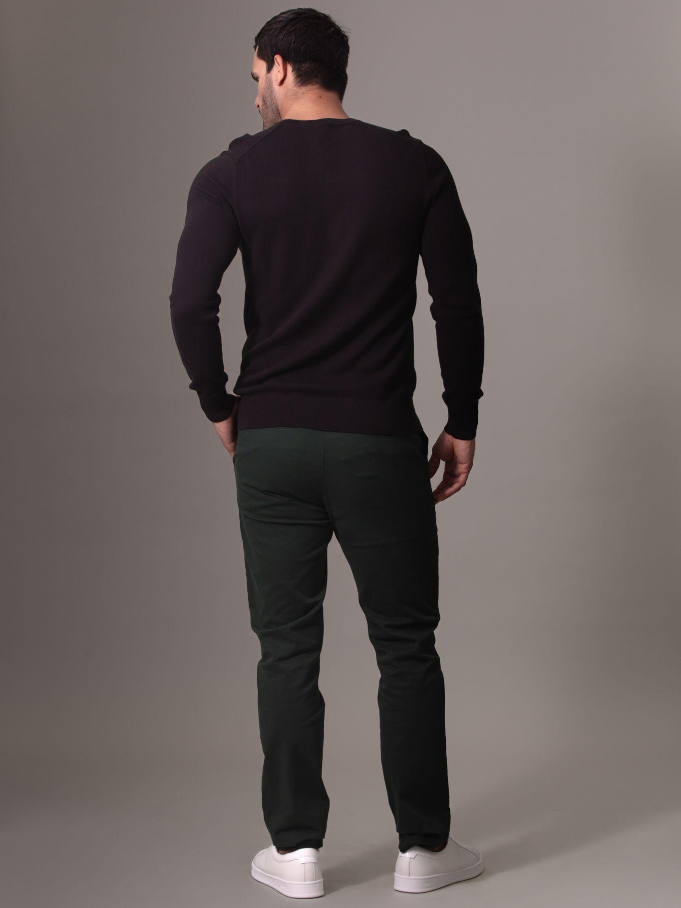 Sweater Micro Pique Structure Sw Negro Calvin Klein-2