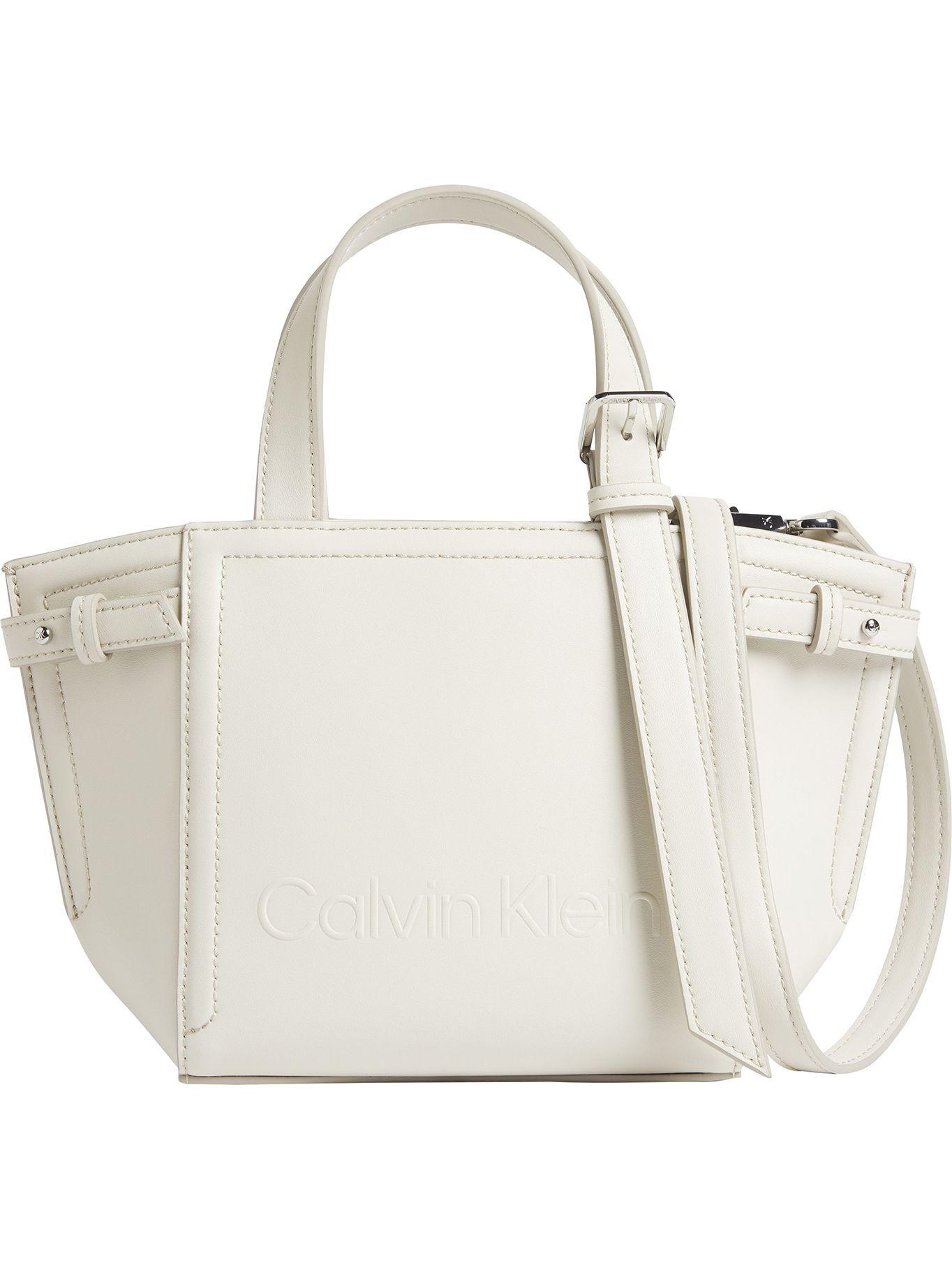 Cartera Minimal Hardware Blanco Calvin Klein-0