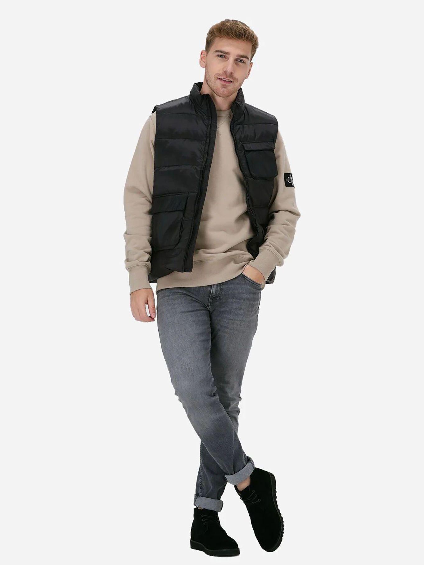 Sudadera con insignia de monograma Beige Calvin Klein-1