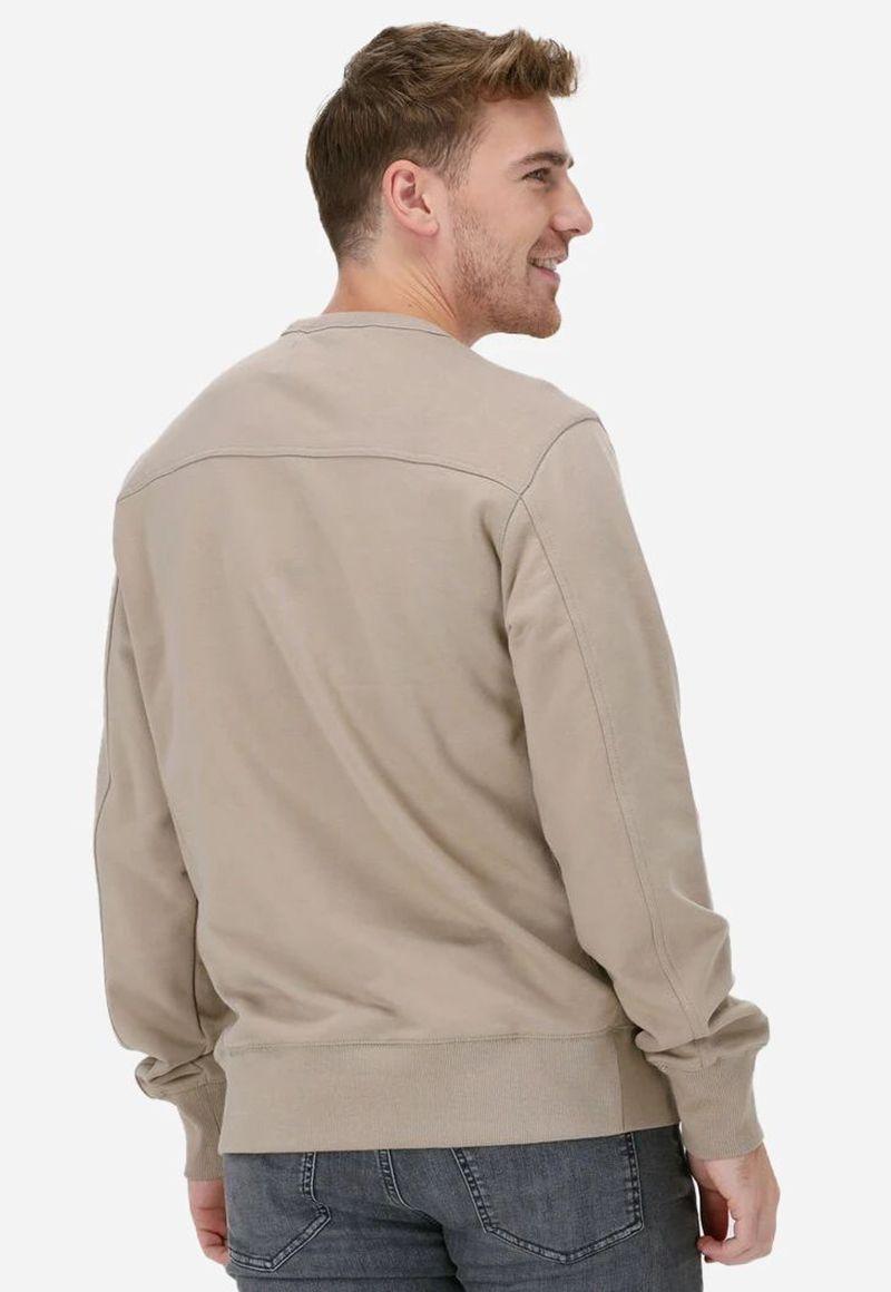 Sudadera con insignia de monograma Beige Calvin Klein-2