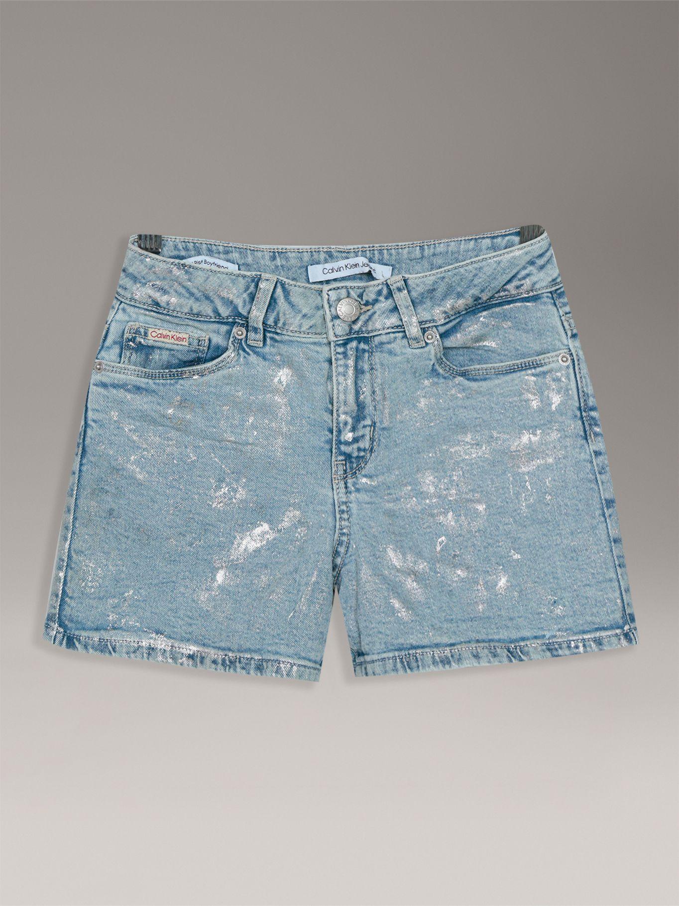 Short Niña Foil Printed Celeste Calvin Klein-0