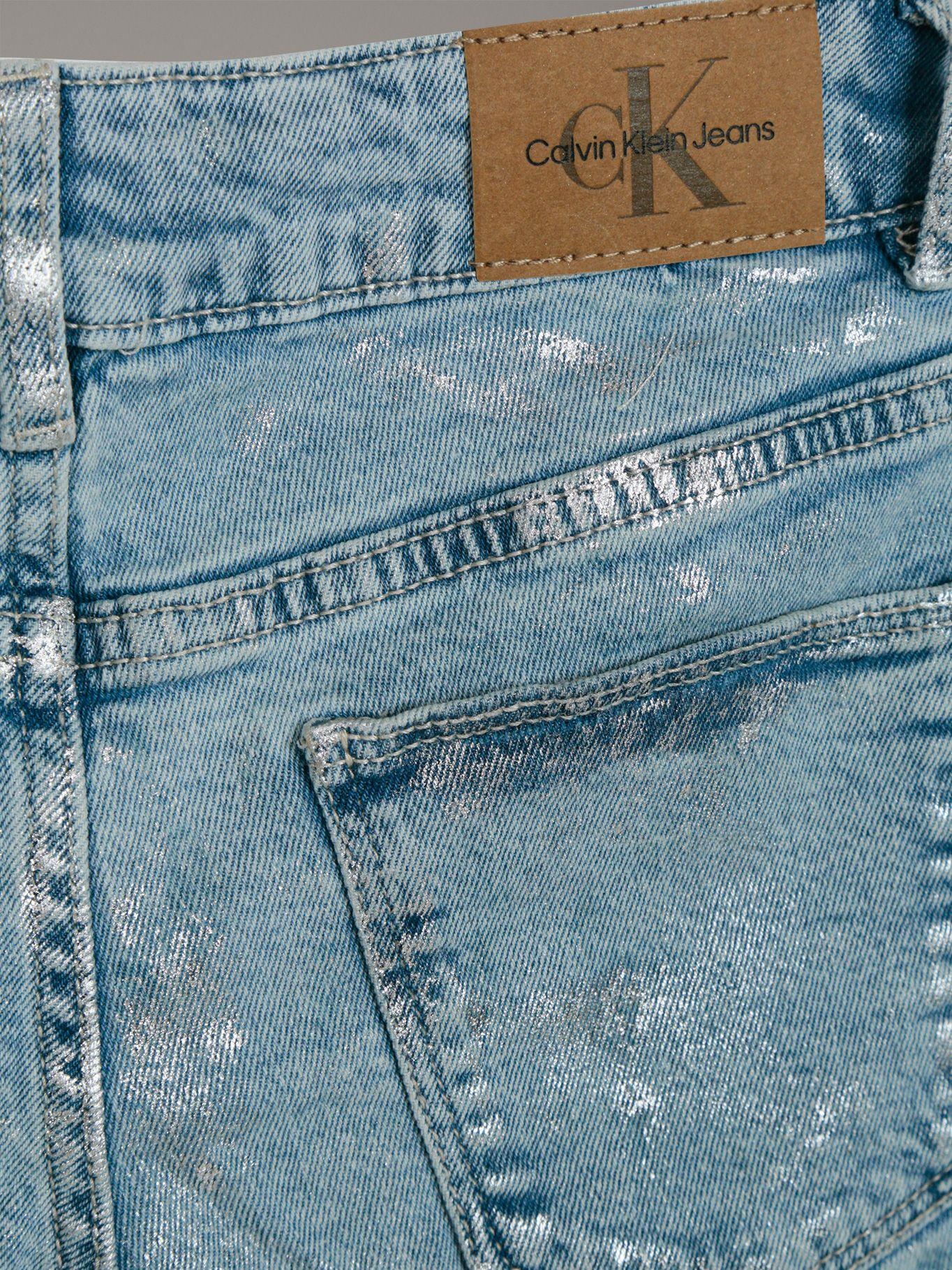 Short Niña Foil Printed Celeste Calvin Klein-3