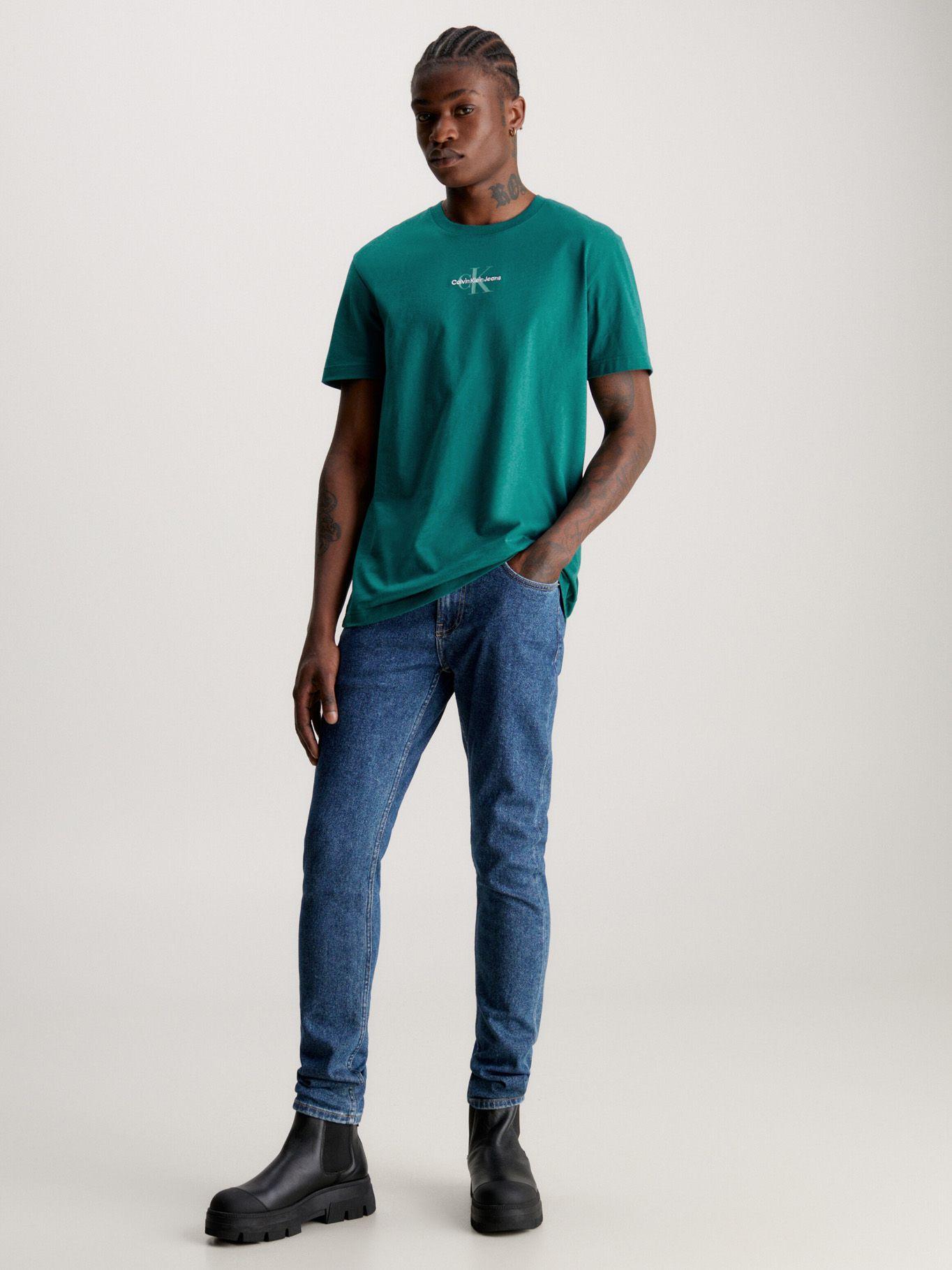 Polera Monologo Regular Verde Calvin Klein-1
