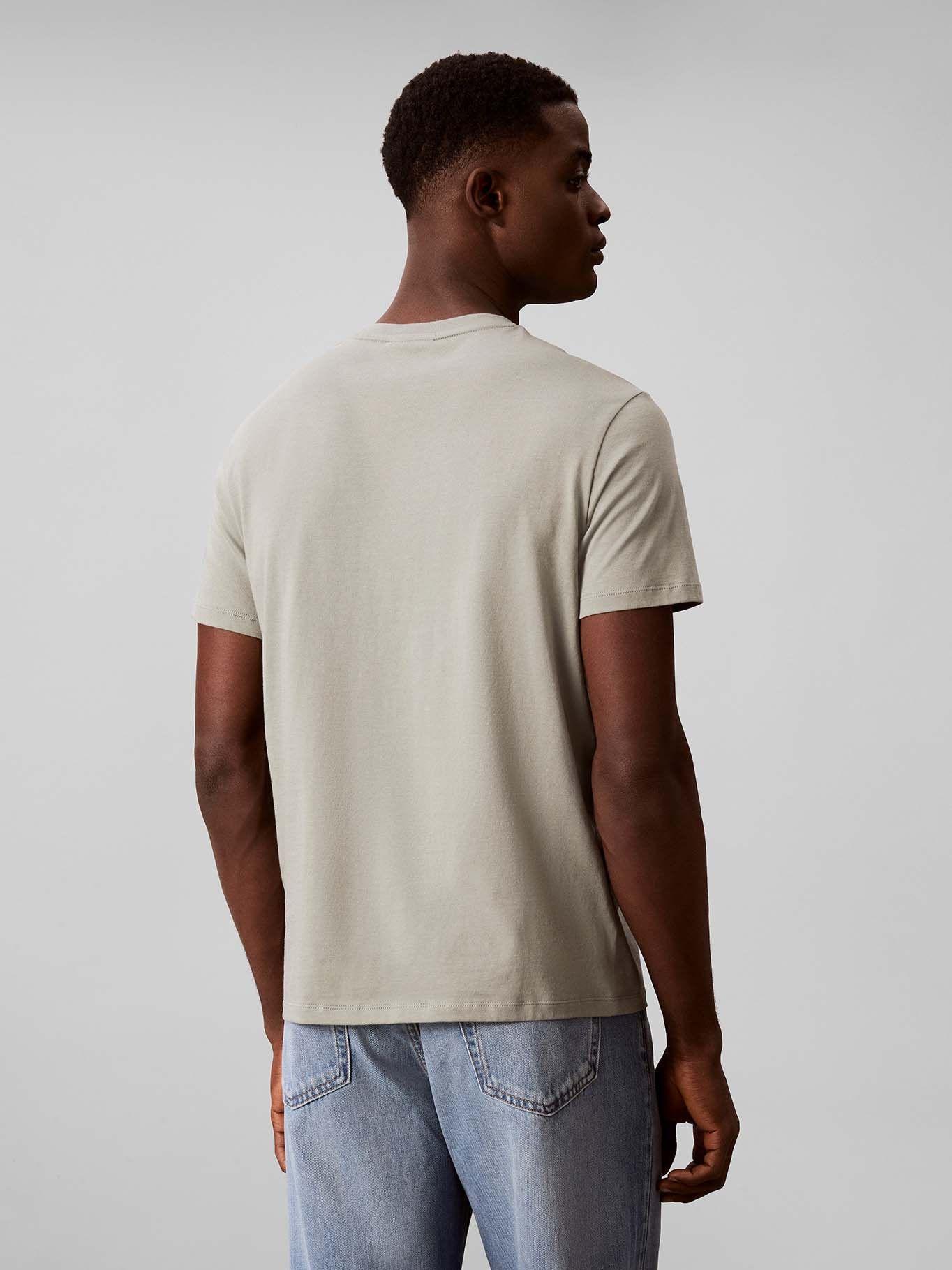 Polera con Micro Logo Beige Calvin Klein-2