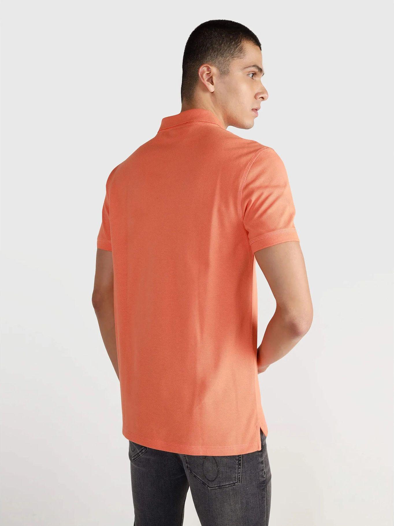 Polo Badge  Naranja Calvin Klein-2