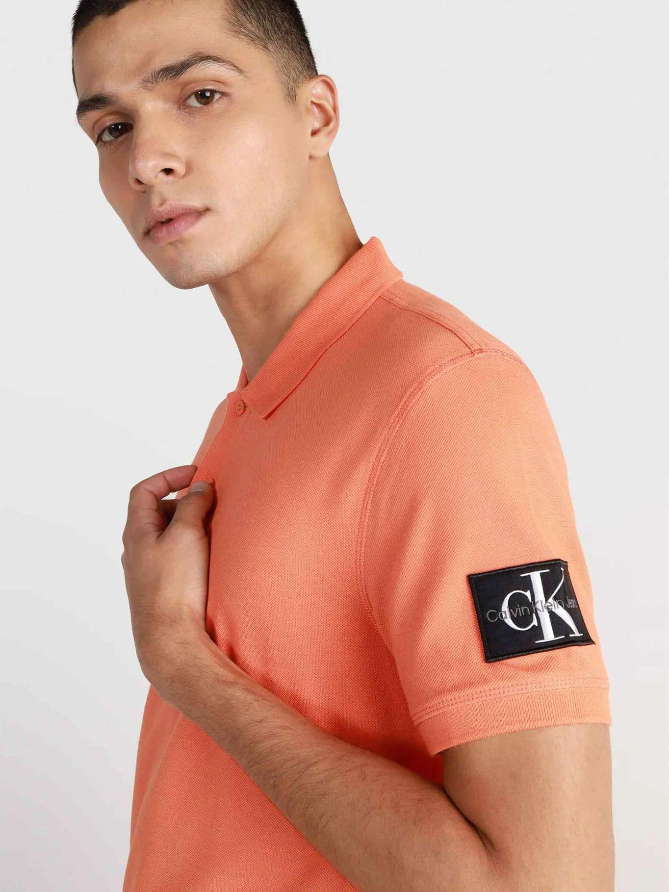 Polo Badge  Naranja Calvin Klein-3