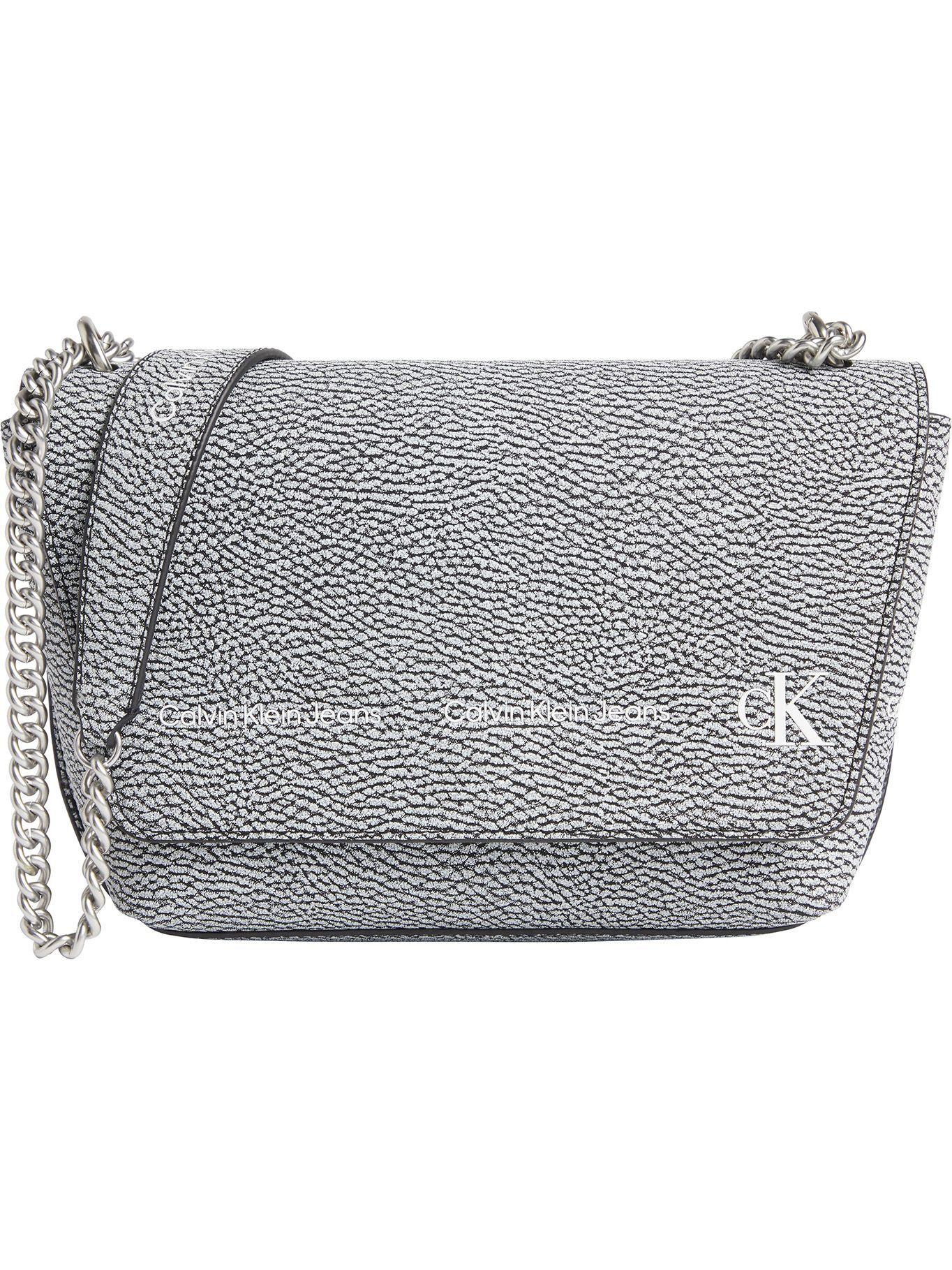 Cartera Xbody Sculpted Pebble Plateado Calvin Klein-0