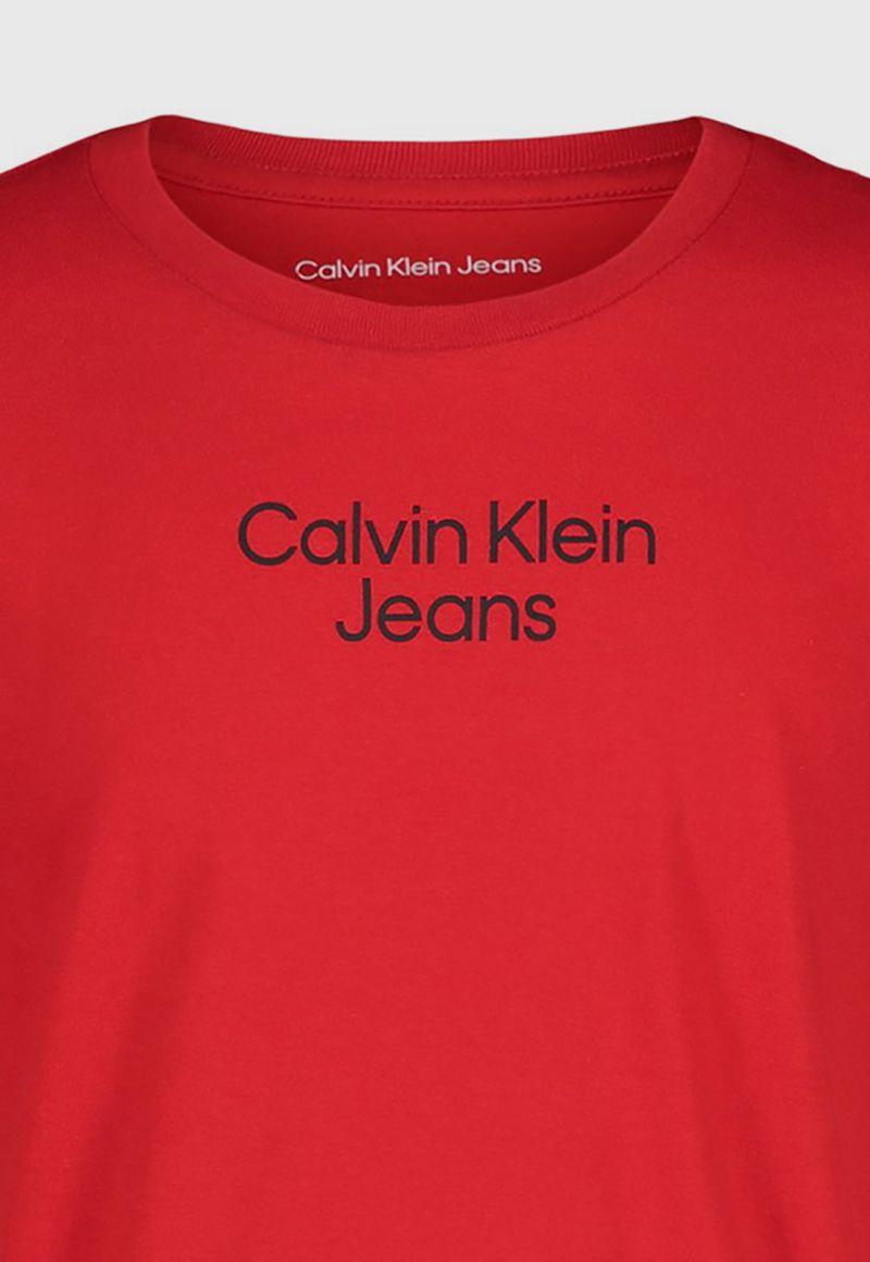 Polera Niño Centered Rojo Calvin Klein-1