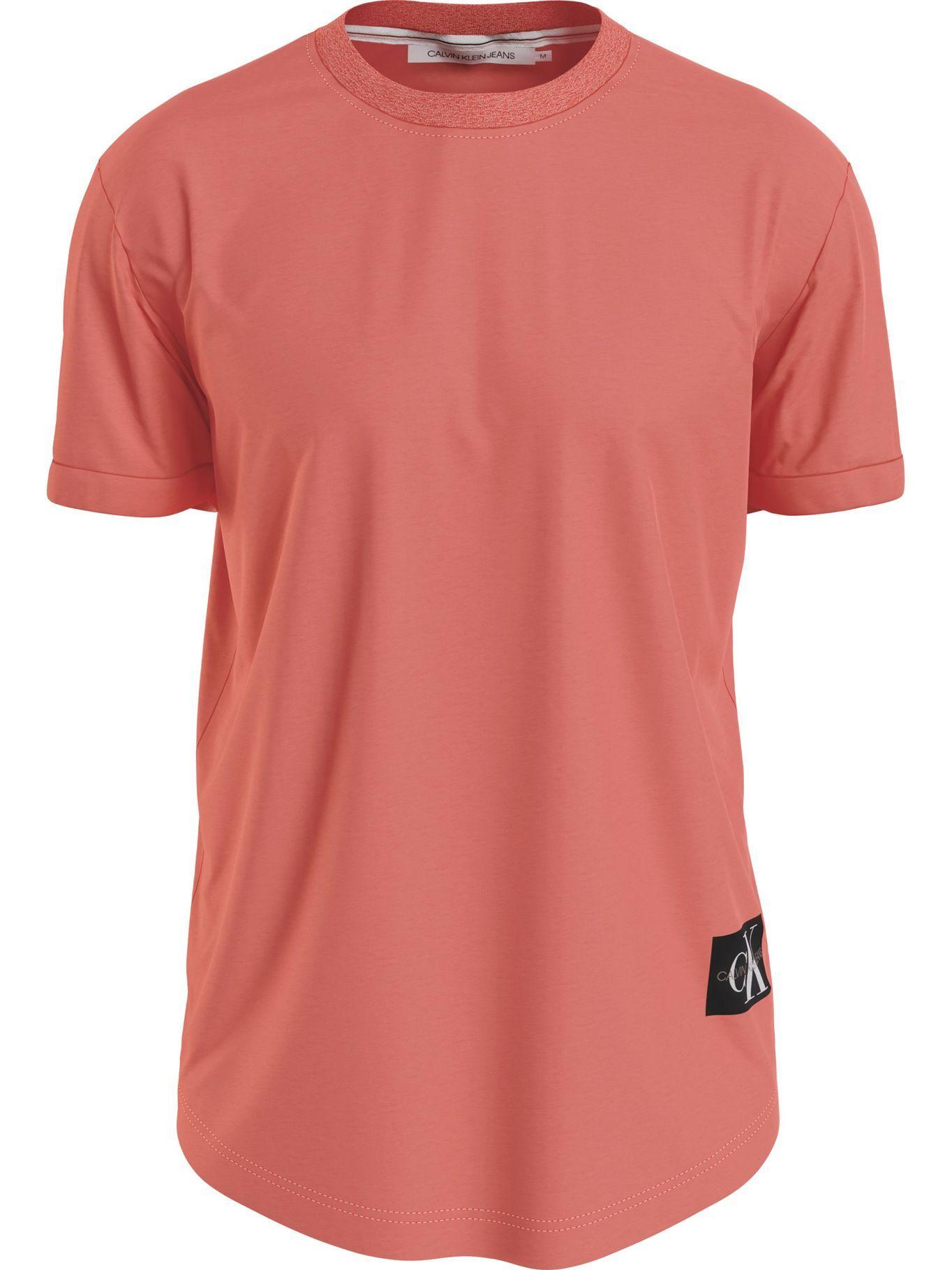 Polera Badge Turn Coral Calvin Klein-0