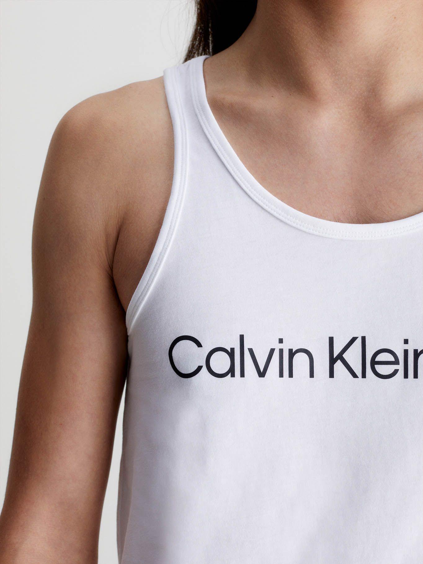 Camiseta de tirantes con logo Blanco Calvin Klein-3
