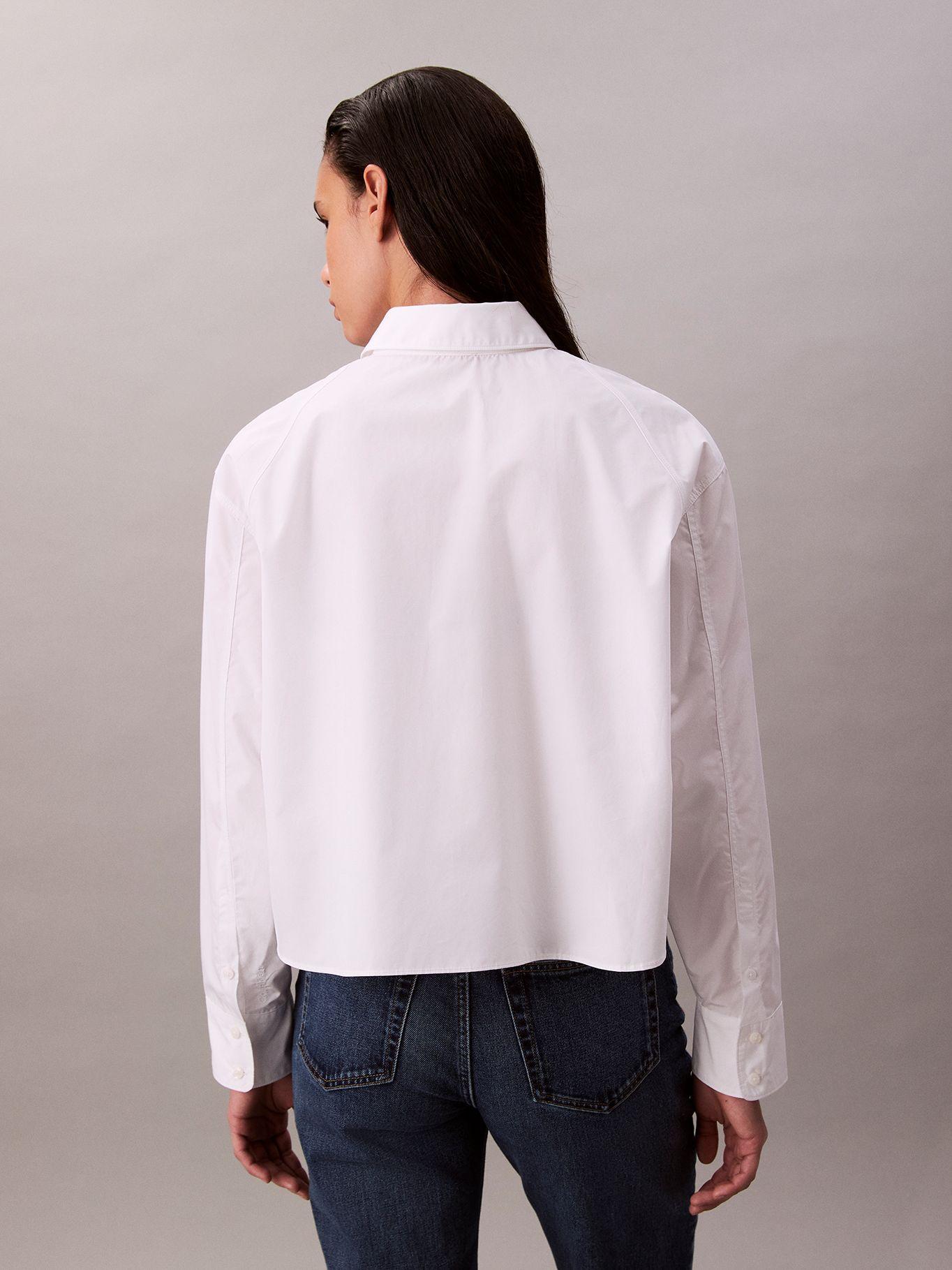 Camisa Boxy Cropped Blanco Calvin Klein-2
