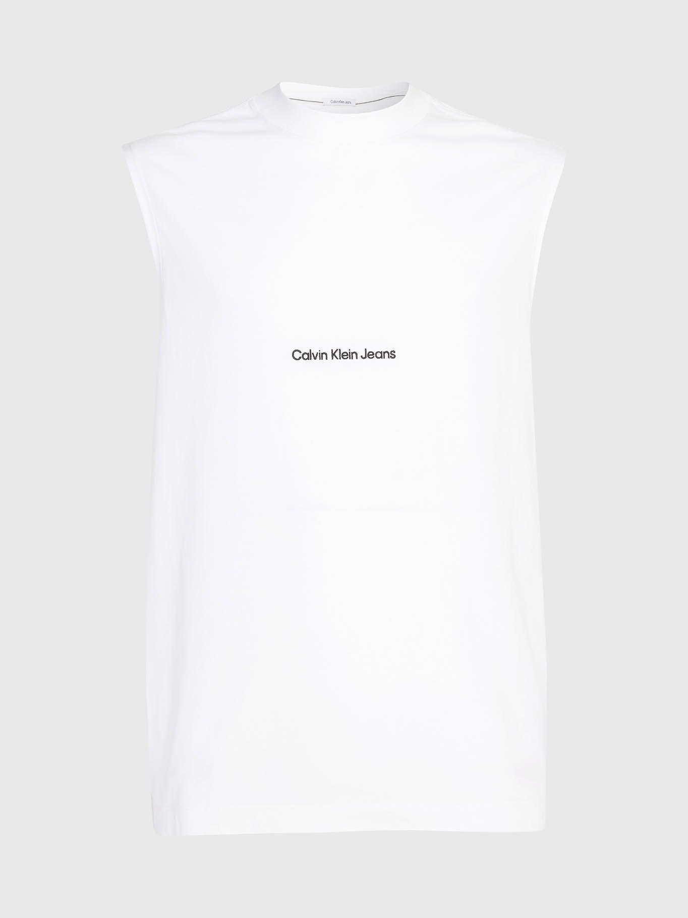 Camiseta holgada de tirantes Blanco Calvin Klein-5