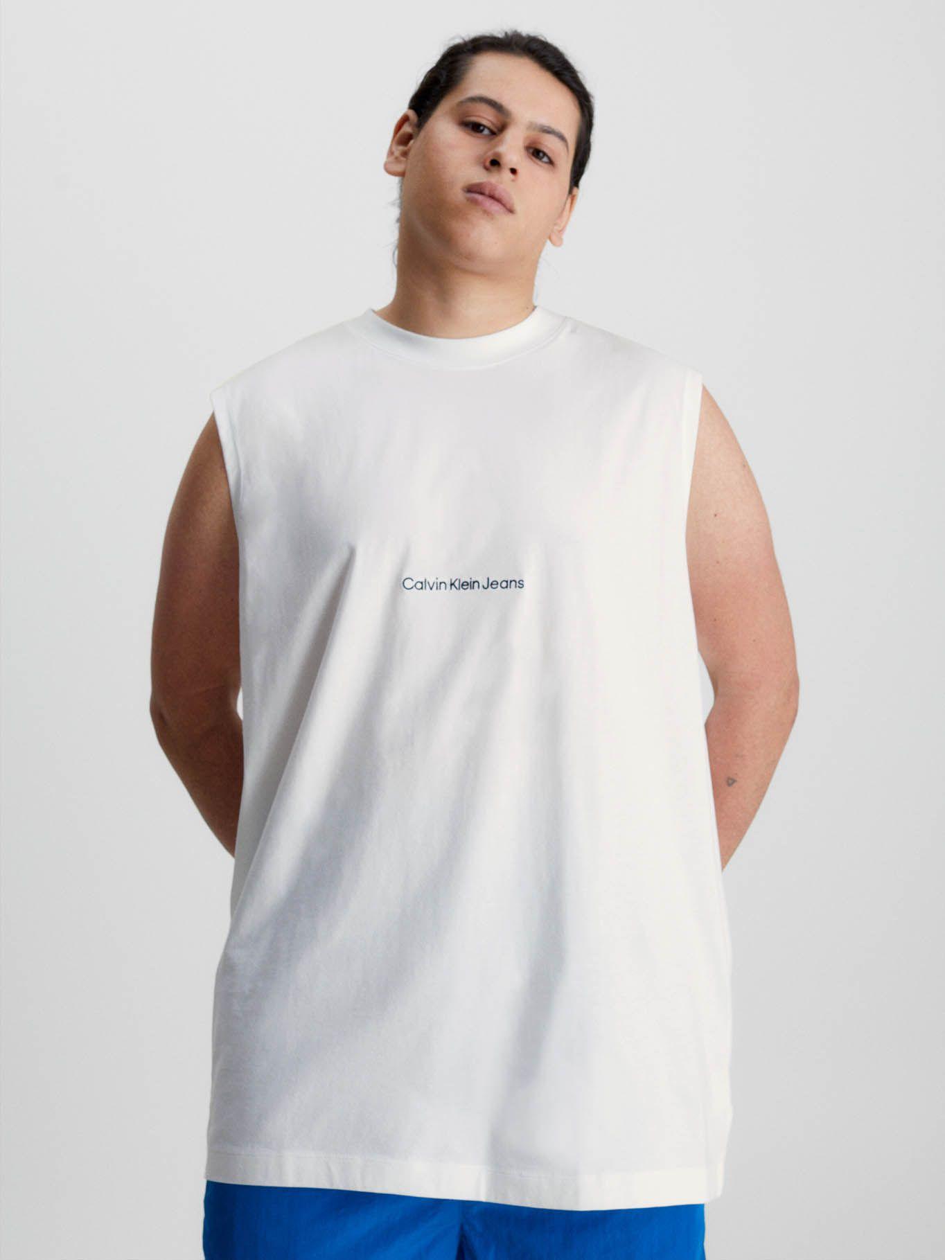 Camiseta holgada de tirantes Blanco Calvin Klein-4