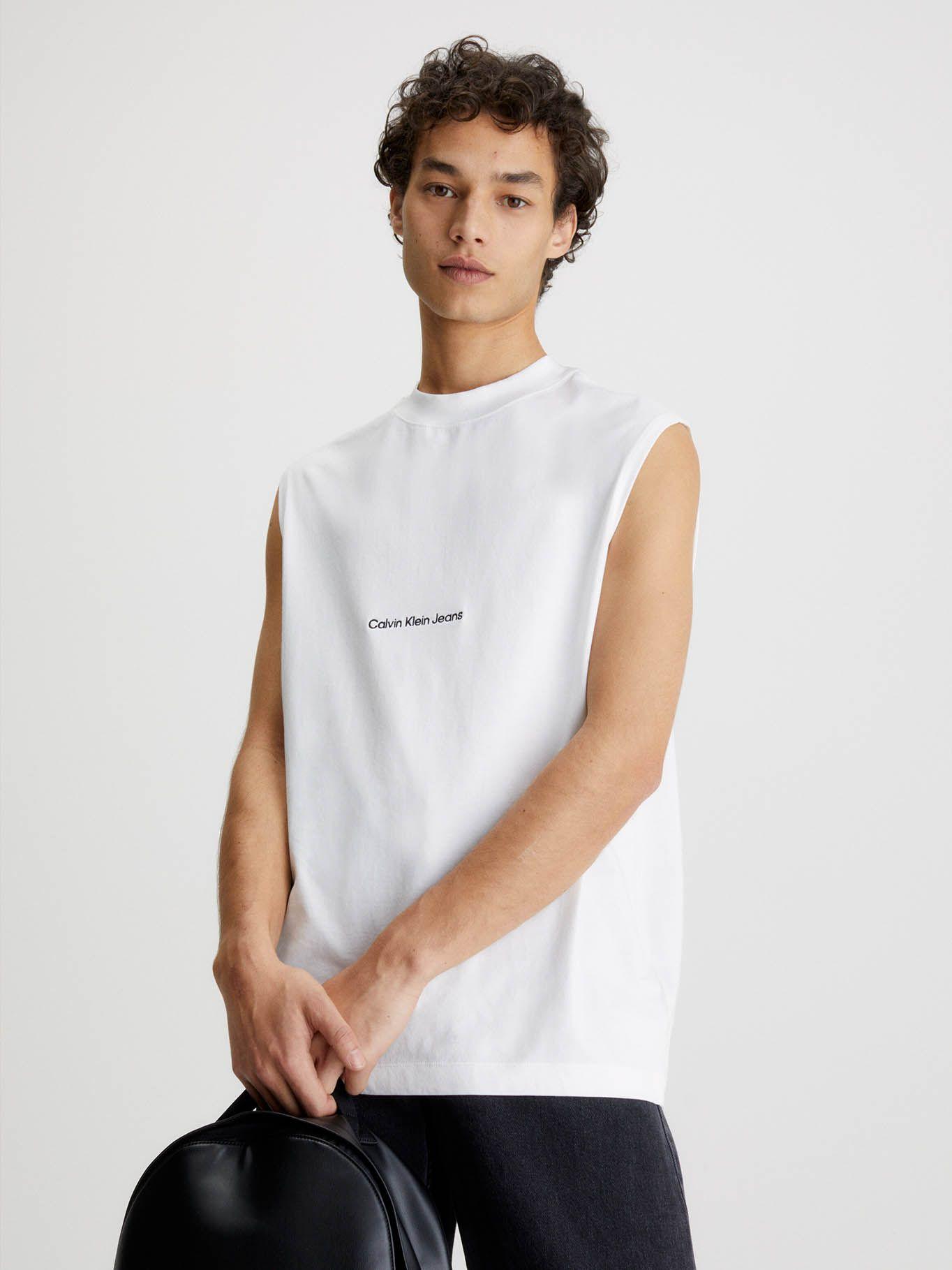 Camiseta holgada de tirantes Blanco Calvin Klein-0